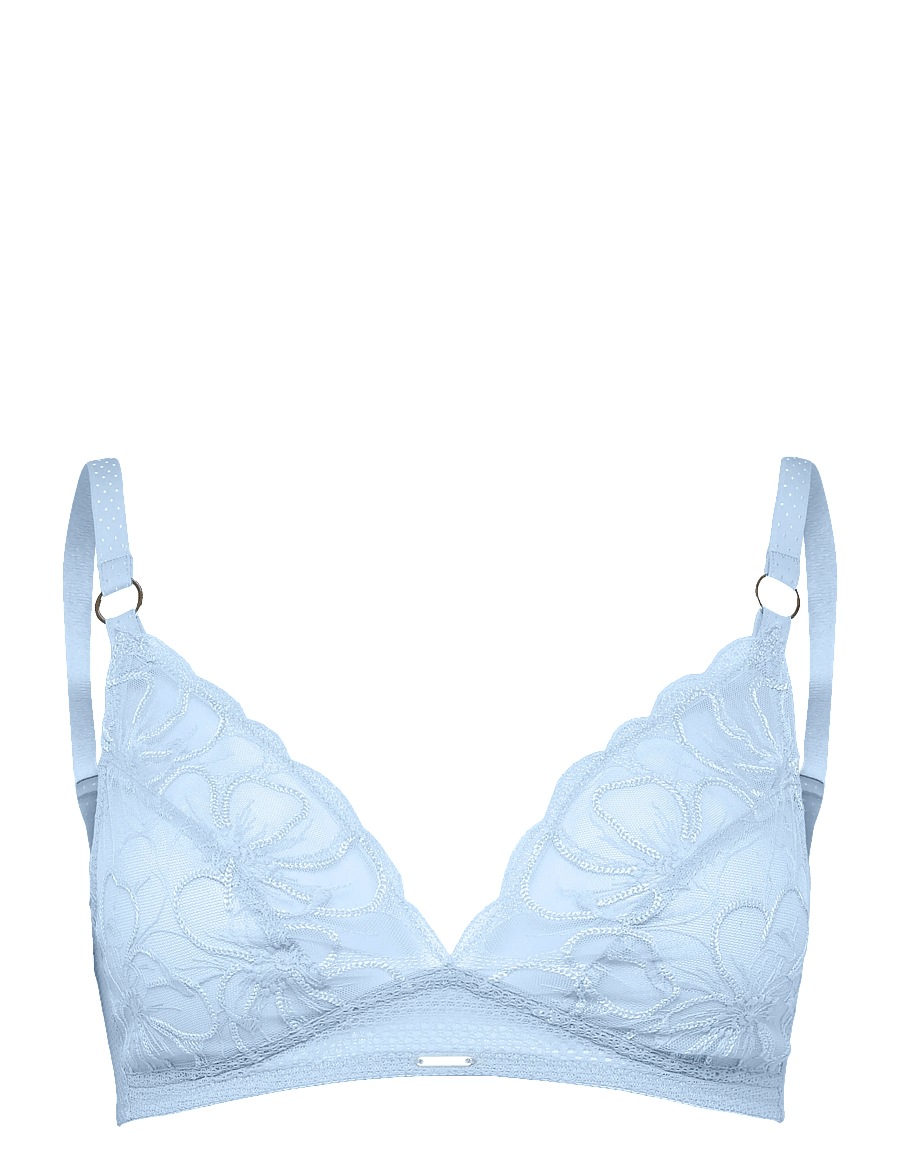 CHANTELLE - Fleurs Wirefree triangle bra - bralette - icy flower - 1
