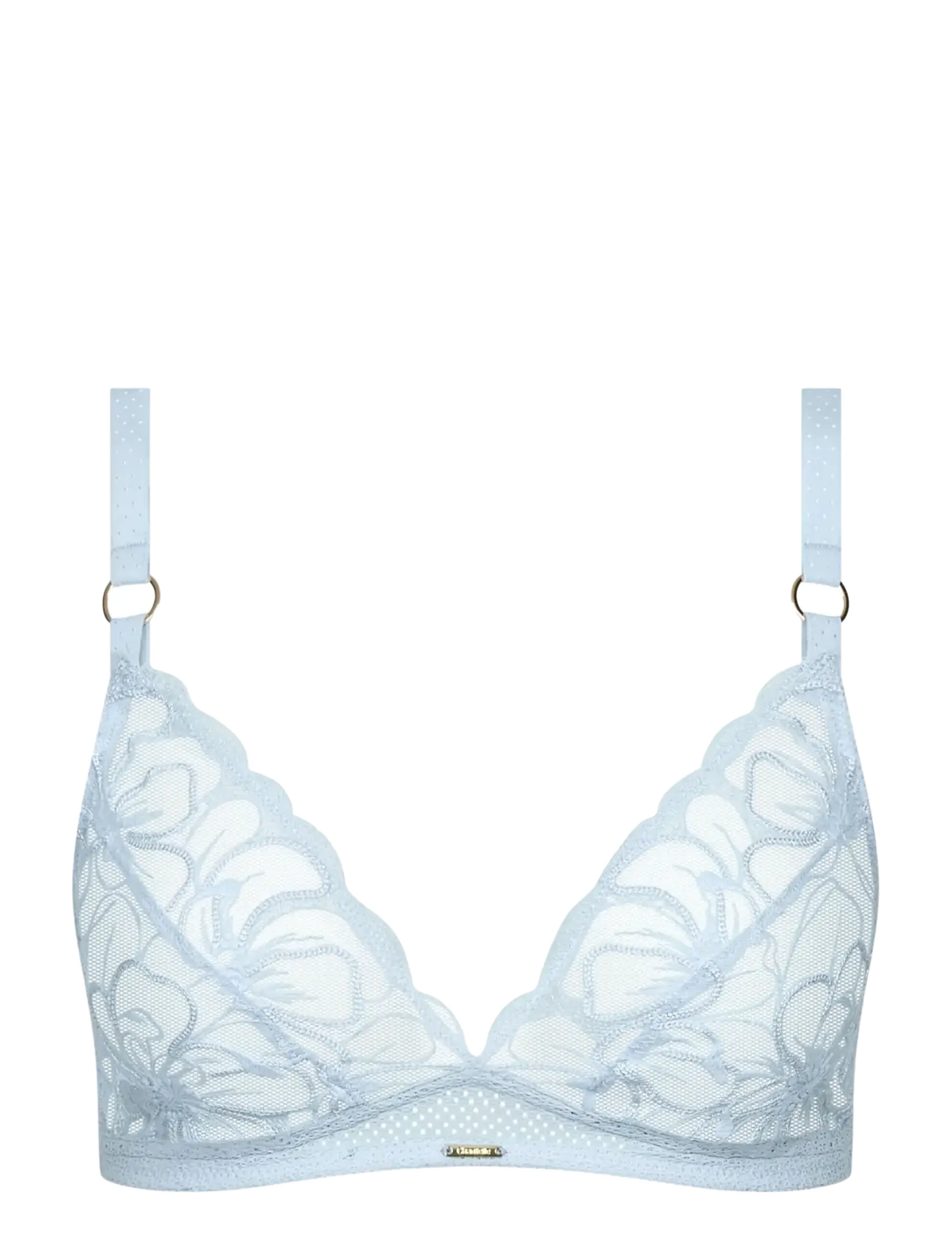 CHANTELLE Fleurs Wirefree triangle bra - Bralette - ICY FLOWER / blue