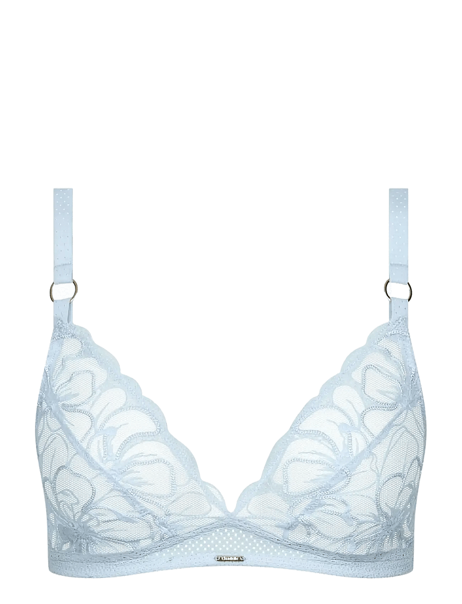 CHANTELLE - Fleurs Wirefree triangle bra - icy flower - 1
