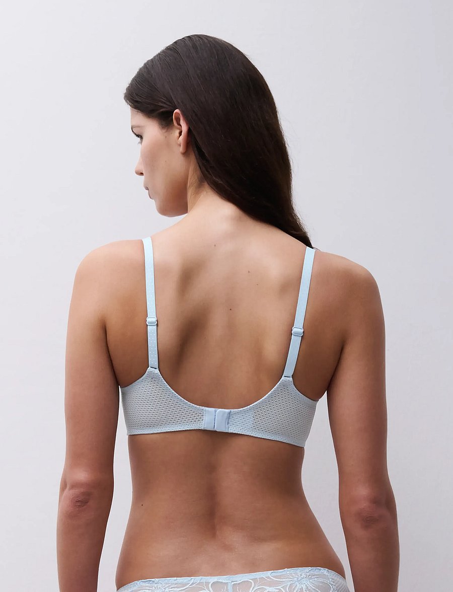 CHANTELLE - Fleurs Wirefree triangle bra - icy flower - 5