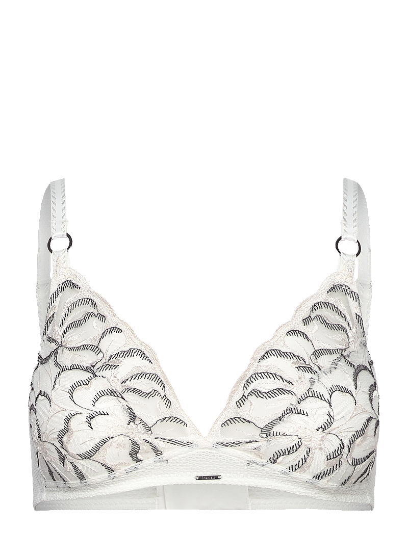 CHANTELLE - Fleurs Wirefree Triangle Bra - bralette - milk / black - 1