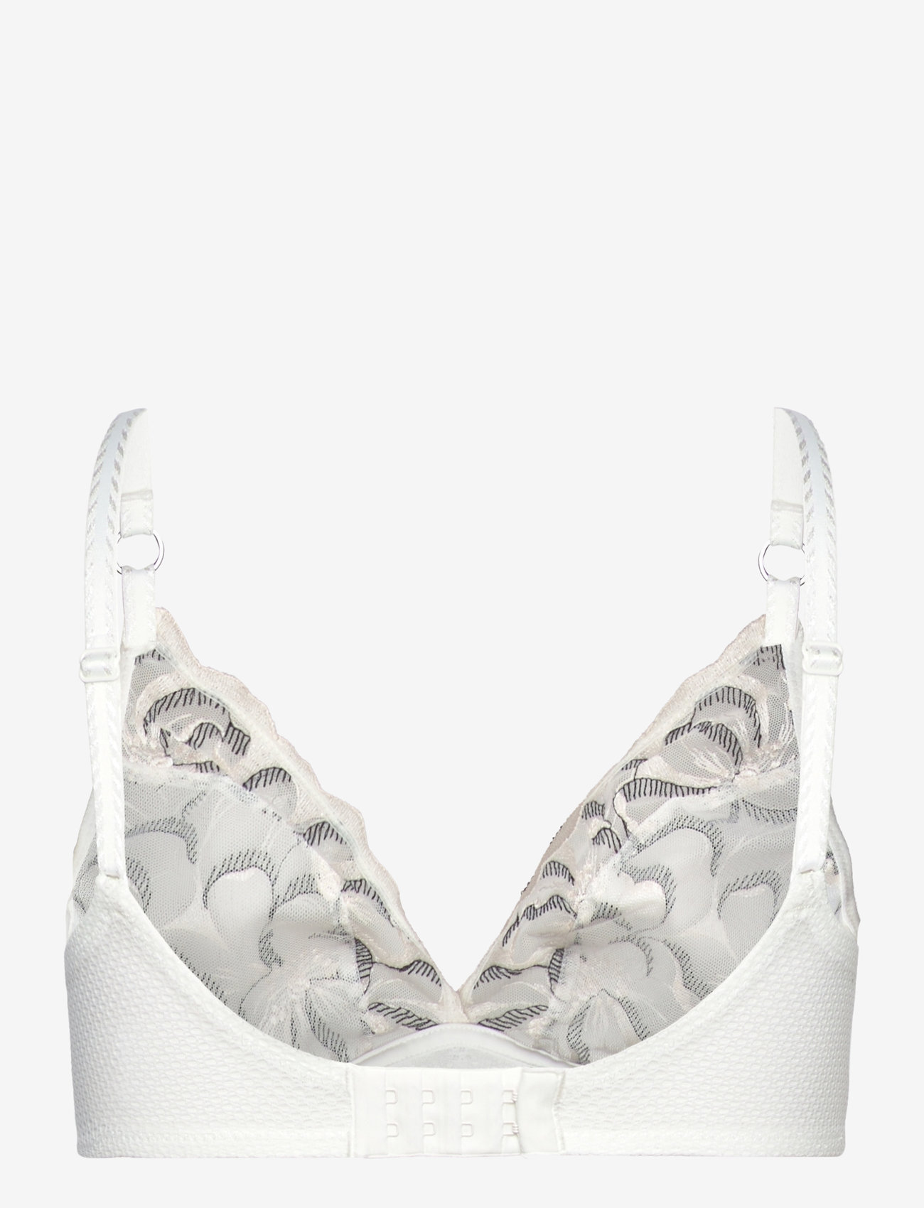 CHANTELLE - Fleurs Wirefree Triangle Bra - milk / black - 1