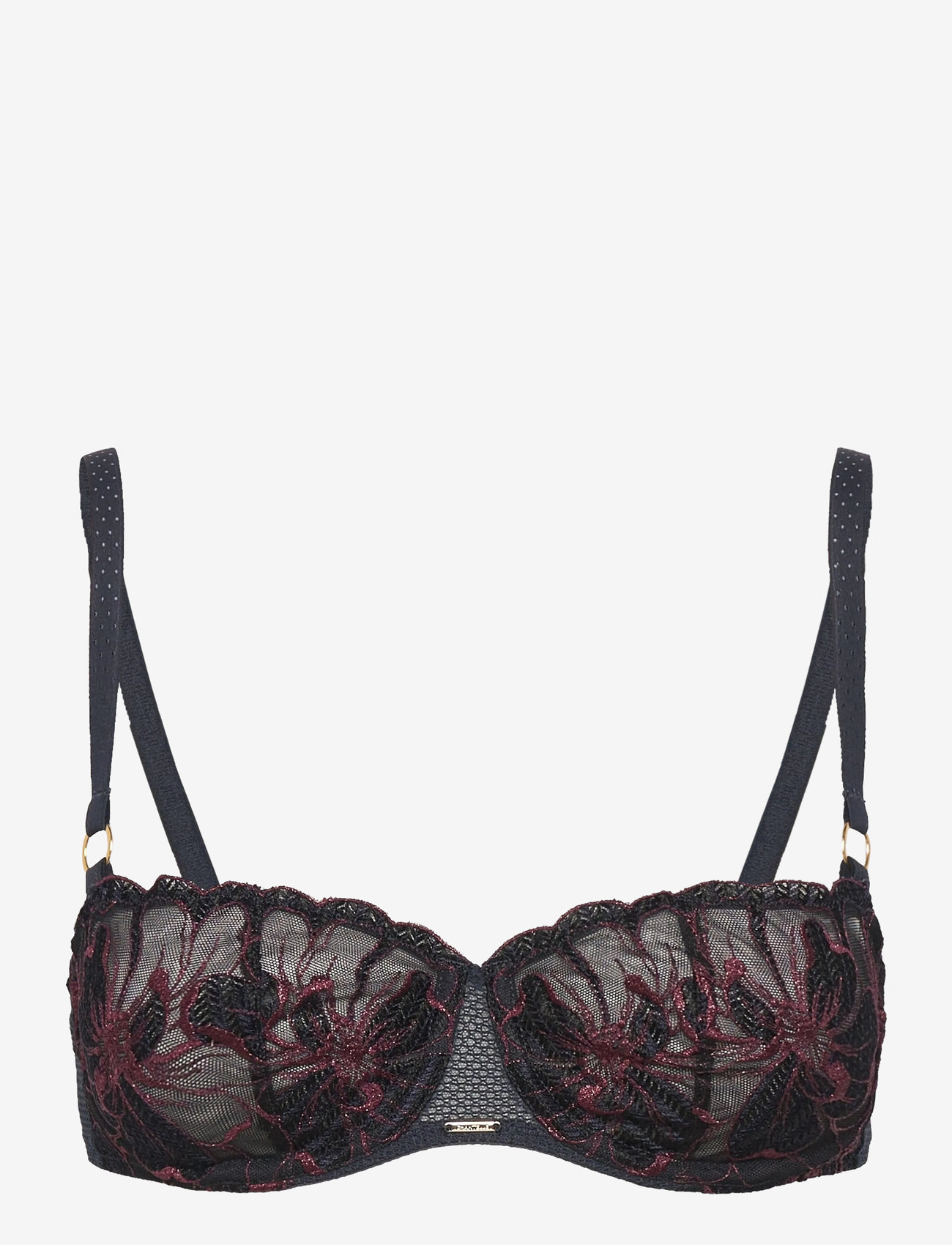 CHANTELLE - FLEURS SIGNATURE Half-cup balcony bra - bøjle-bh’er - sailing blue lurex - 1