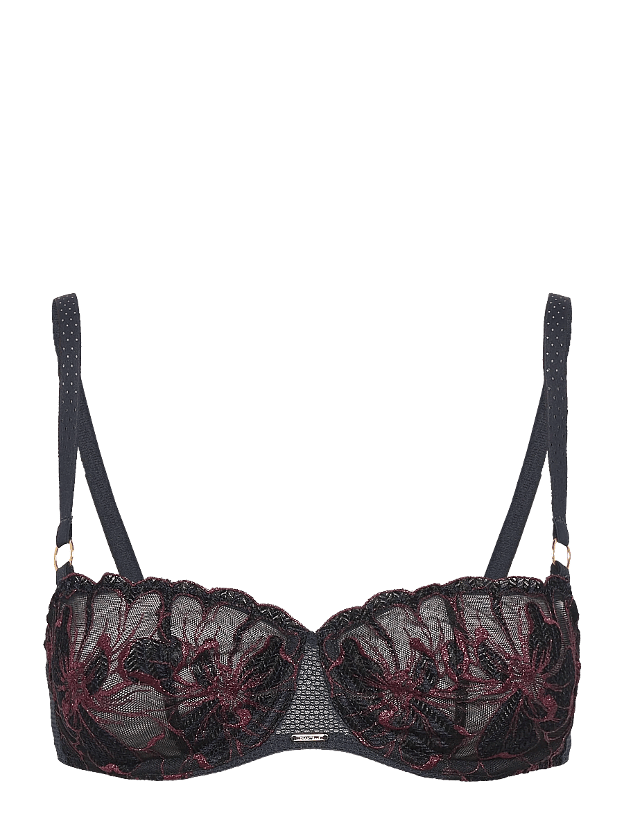 CHANTELLE - FLEURS SIGNATURE Half-cup balcony bra - balconette bh:ar - sailing blue lurex - 1