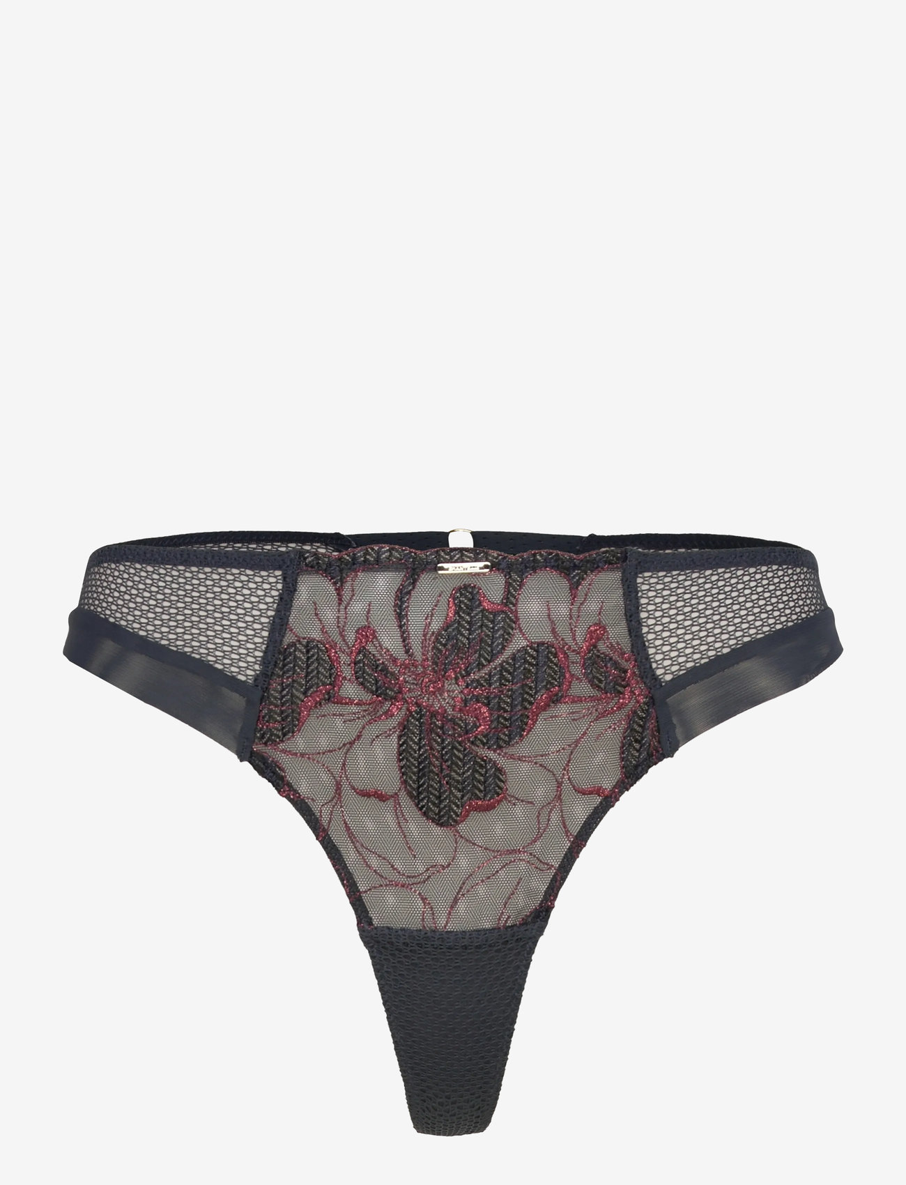 CHANTELLE - FLEURS SIGNATURE Tanga - brazilian trosor - sailing blue lurex - 1