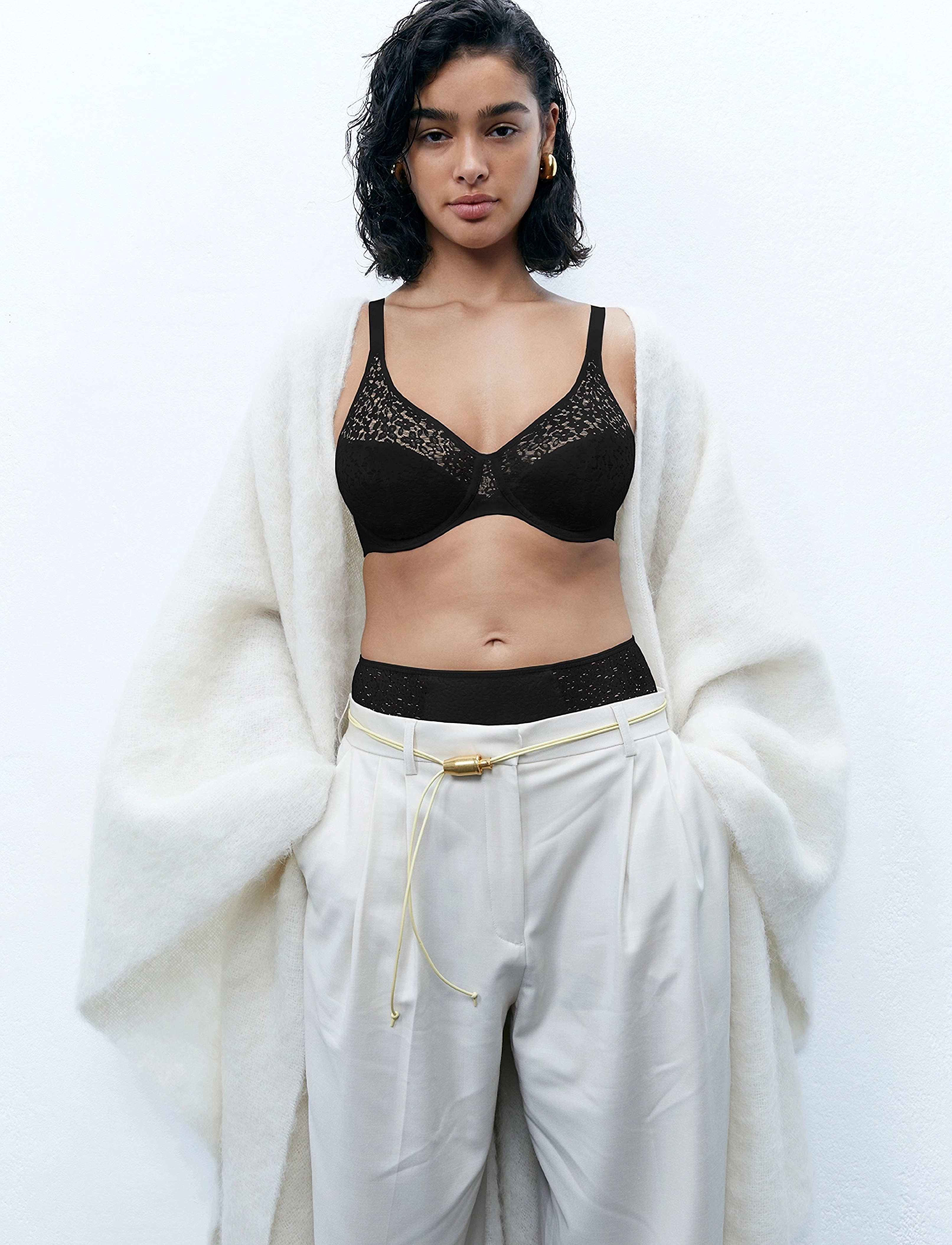CHANTELLE Norah Covering Molded Bra, 85 E, Black, Bh'Er Og Toppe > Bh'Er Med Fuld Skål, Dame