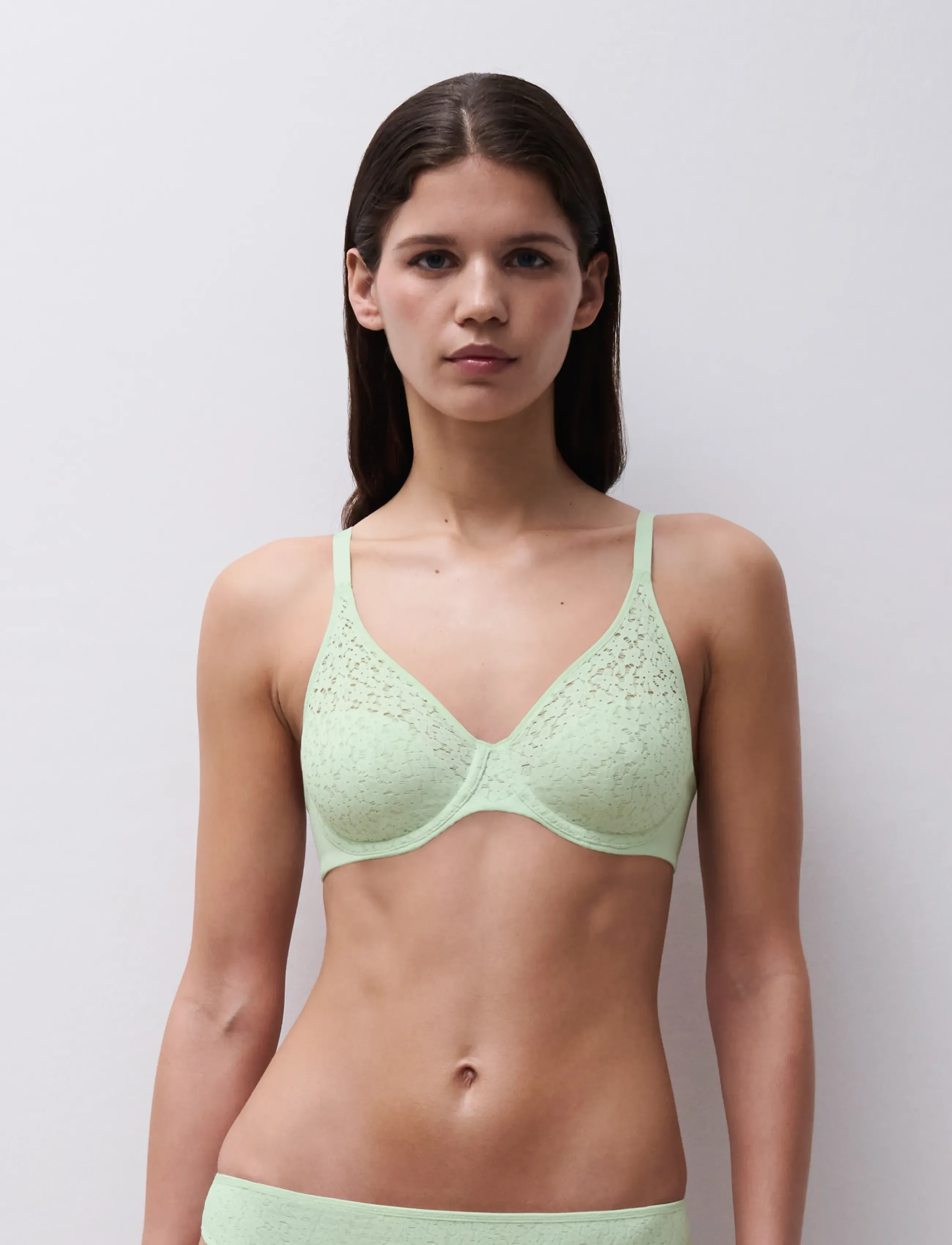 CHANTELLE Norah Covering Molded Bra, Kvinder, Formstøbt BH, Grøn, Str: 75 H