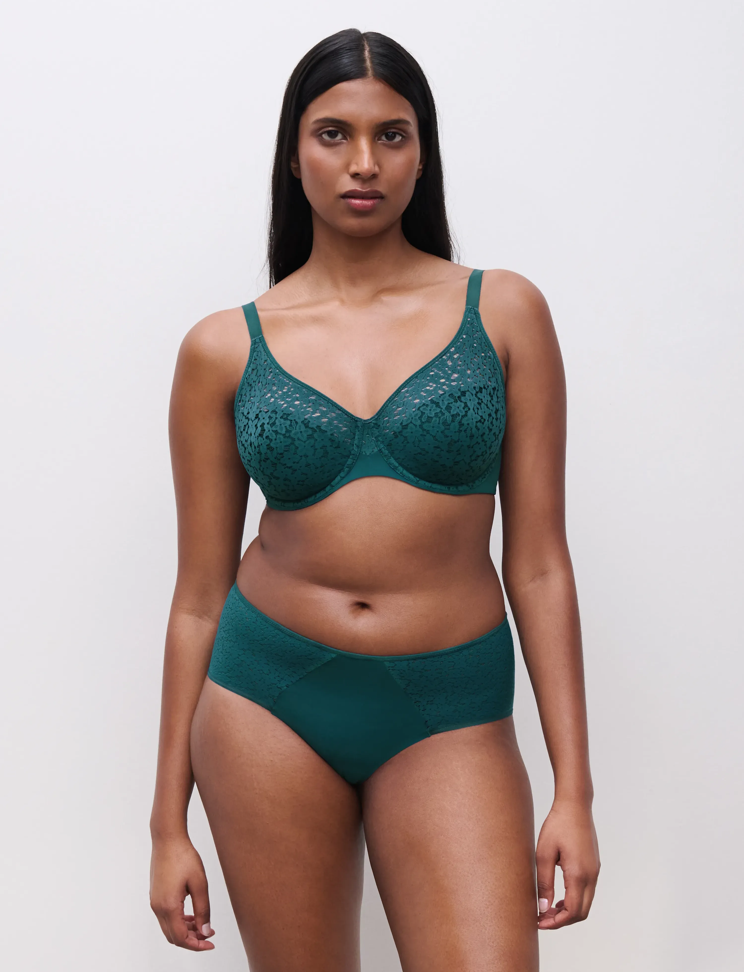 CHANTELLE - Norah Covering molded bra - wired bras - oriental green - 4