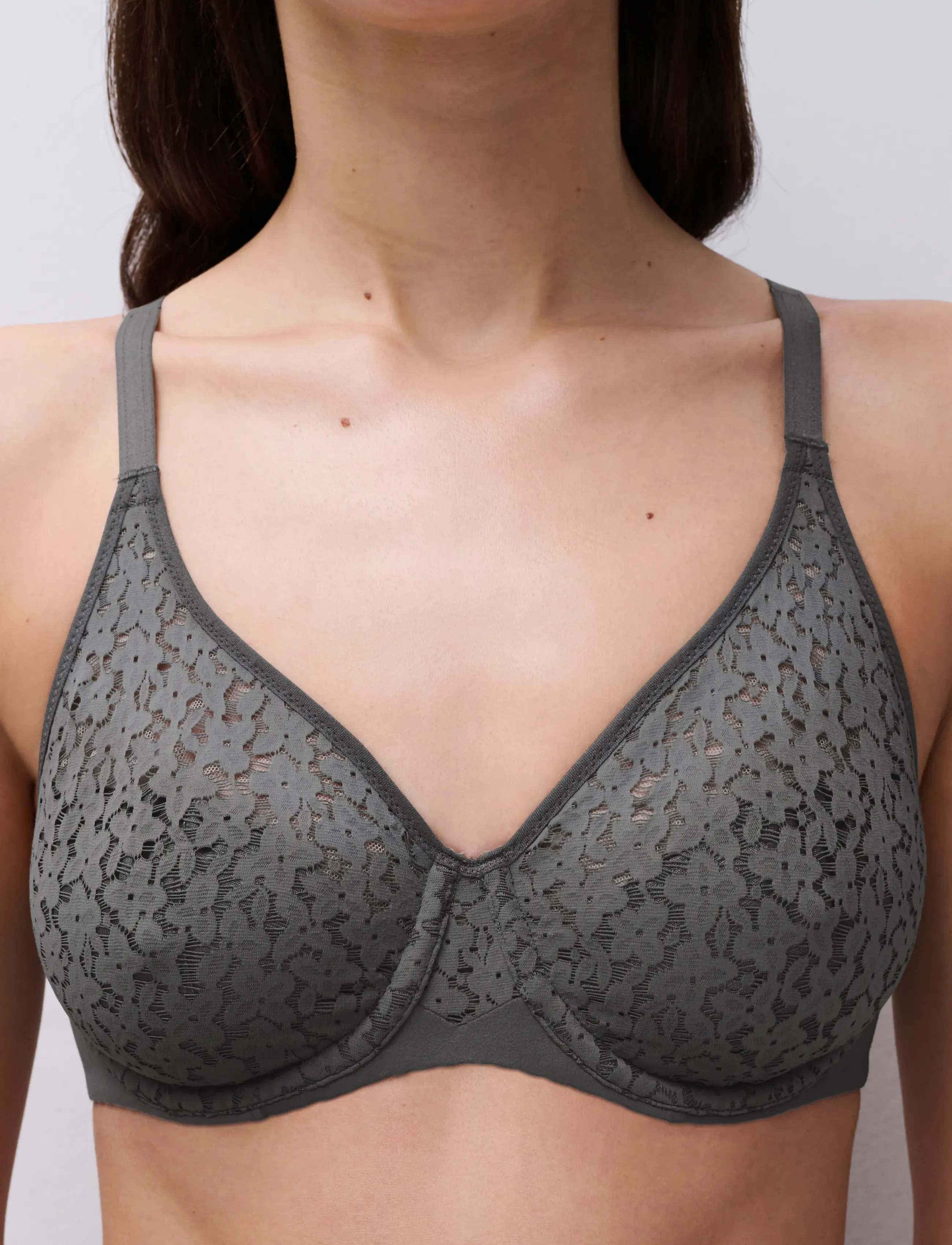 CHANTELLE - Norah Covering molded bra - bøjle-bh’er - vert argile - 4