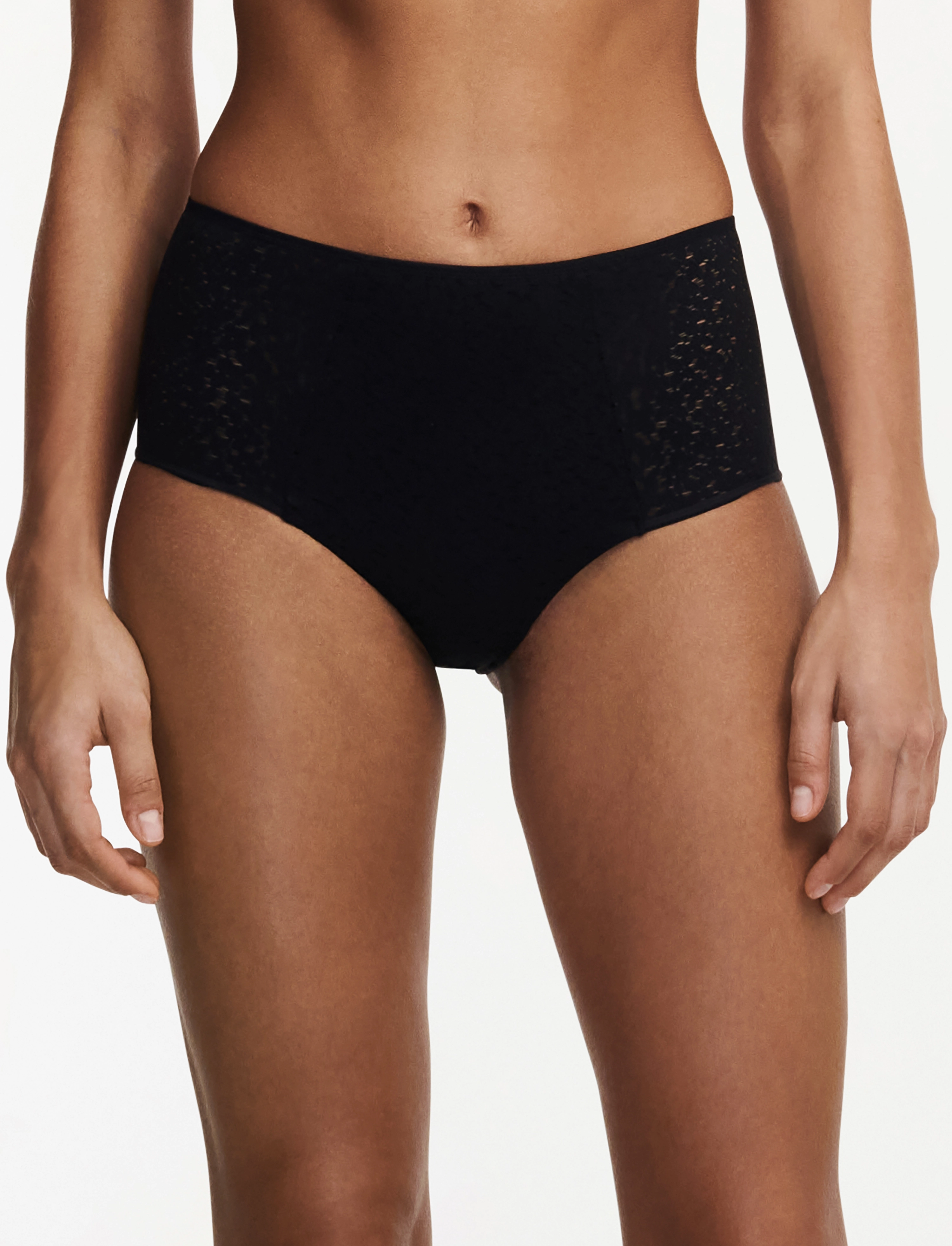 CHANTELLE Norah High Waisted Full Brief, 46, Black, Trusser > Trusser Med Høj Talje, Dame