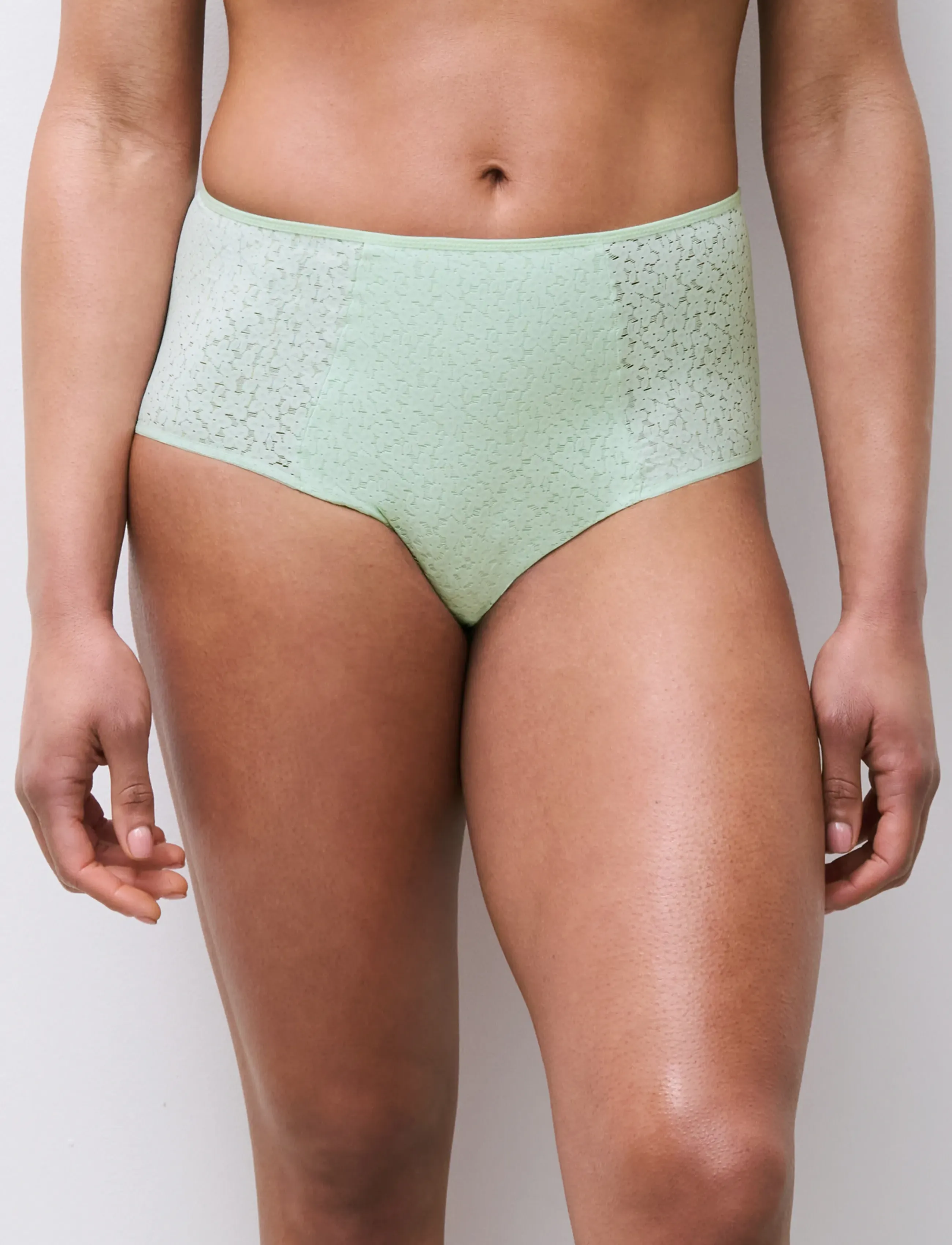 CHANTELLE Norah High Waisted Full Brief, 40, Green, Trusser > Trusser Med Høj Talje, Dame