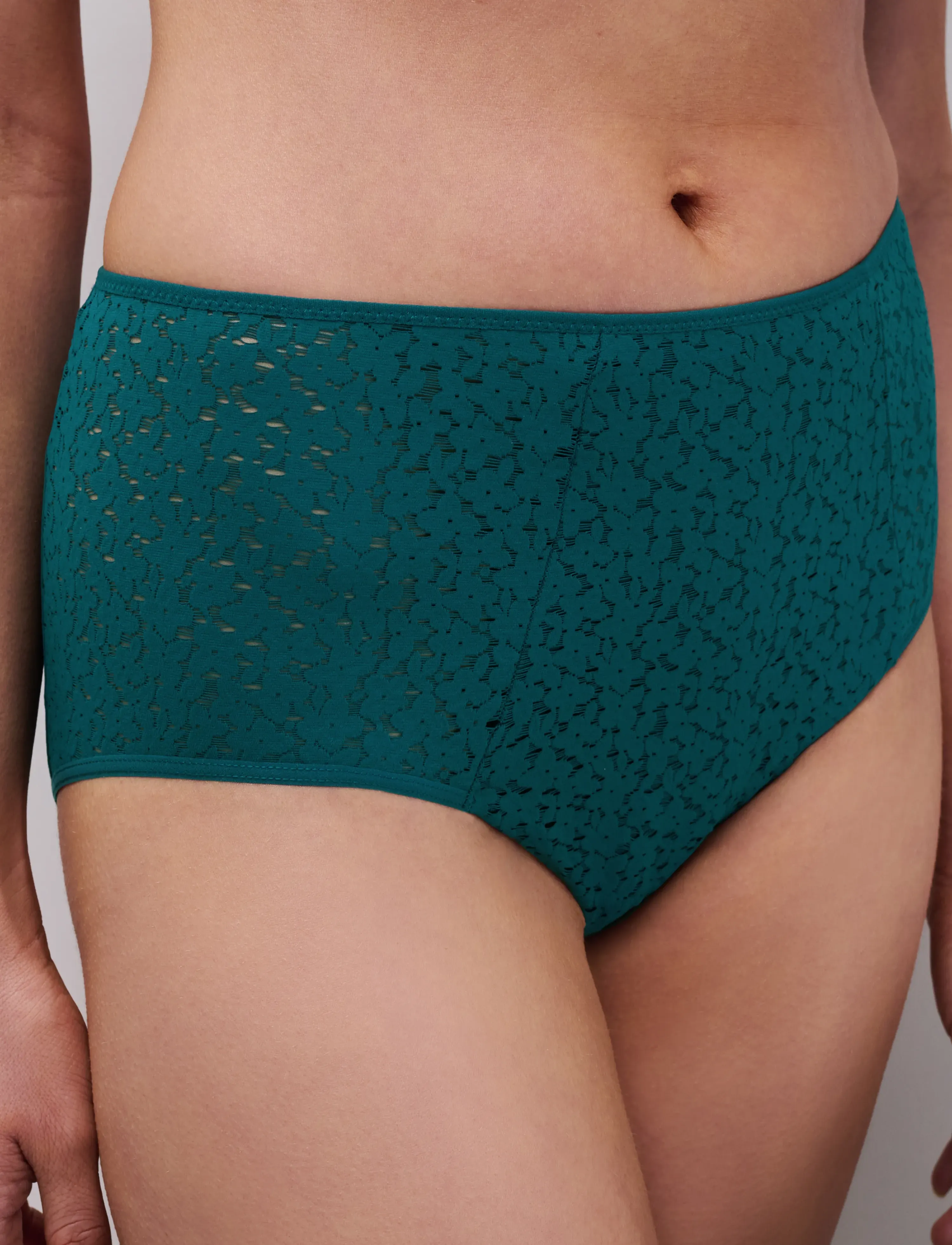 CHANTELLE - Norah High-waisted full brief - midi & maxi trusser - oriental green - 3