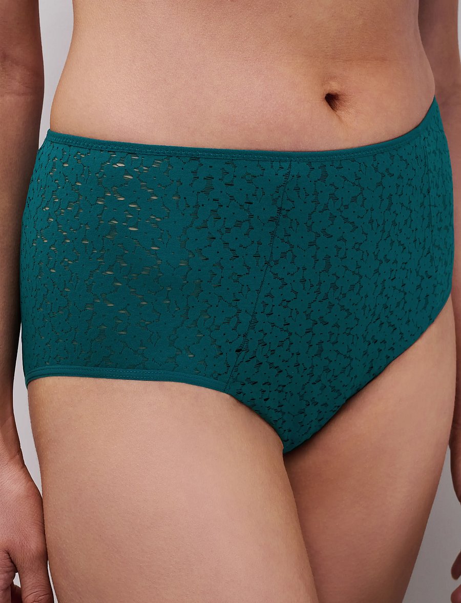 CHANTELLE - Norah High-waisted full brief - midi & maxi trusser - oriental green - 3