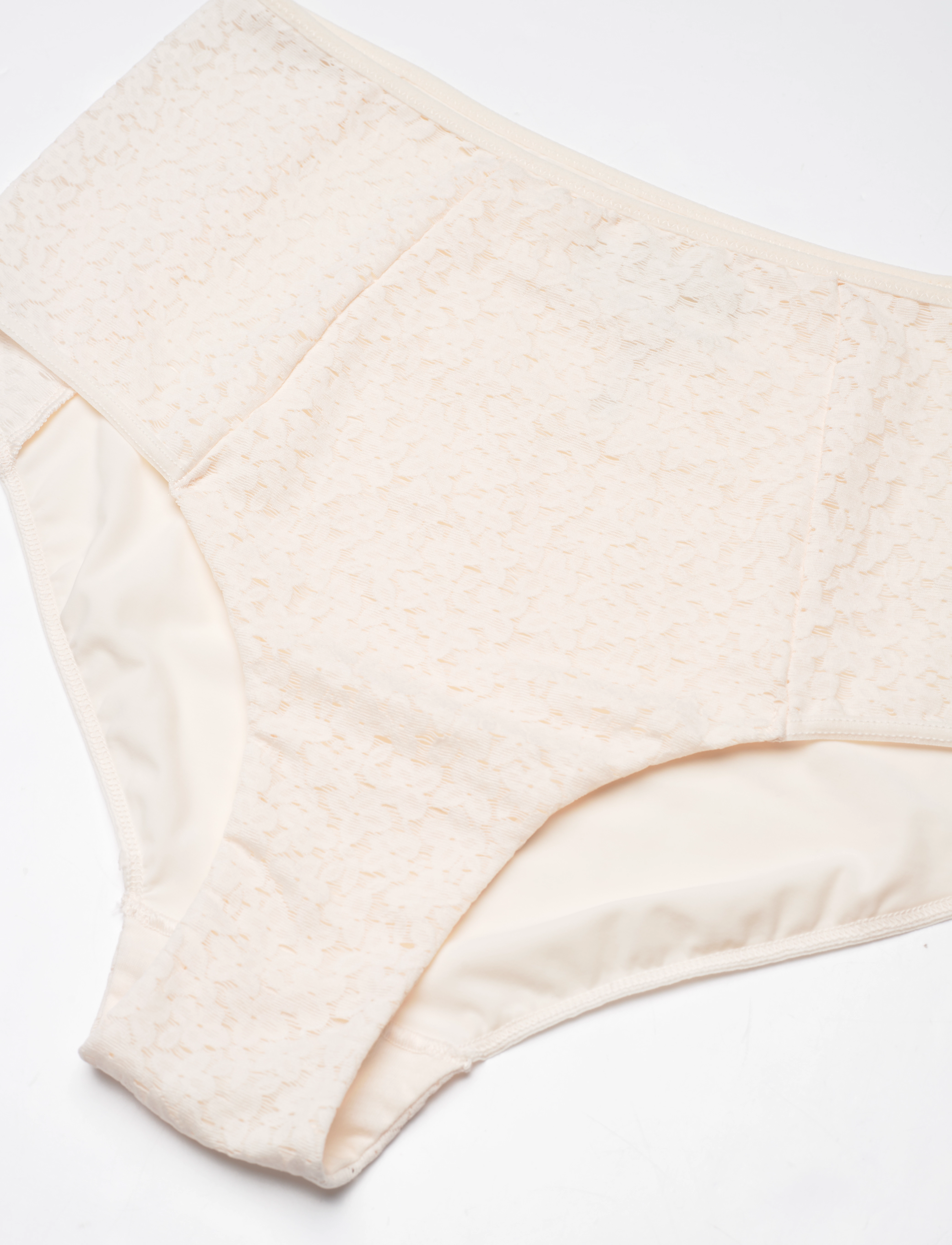 CHANTELLE - Norah High-waisted full brief - midi ja maxi püksikud - talc - 5