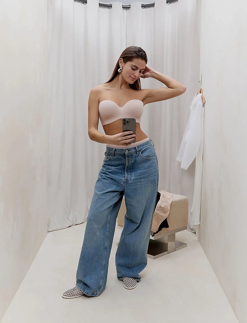 CHANTELLE - Norah Bandeau T-shirt bra - halterlose bhs - golden beige - 0