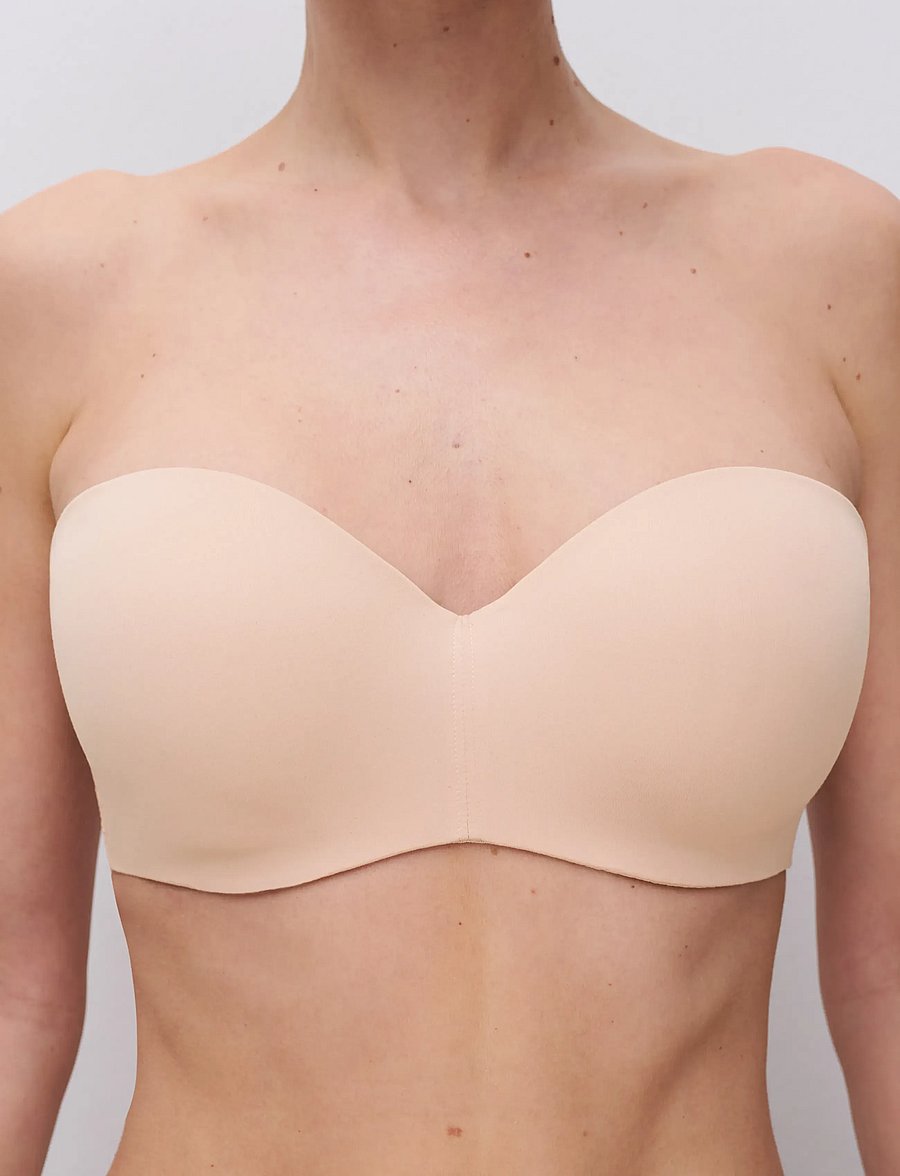 CHANTELLE - Norah Bandeau t-shirt bra - halterlose bhs - golden beige - 5