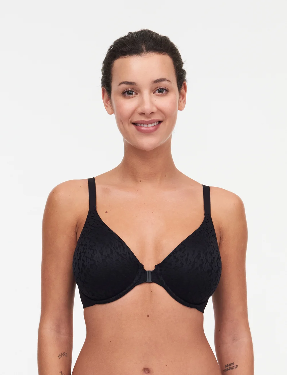 CHANTELLE - Norah Front Closer Bra - bh:ar med bygel - black - 0
