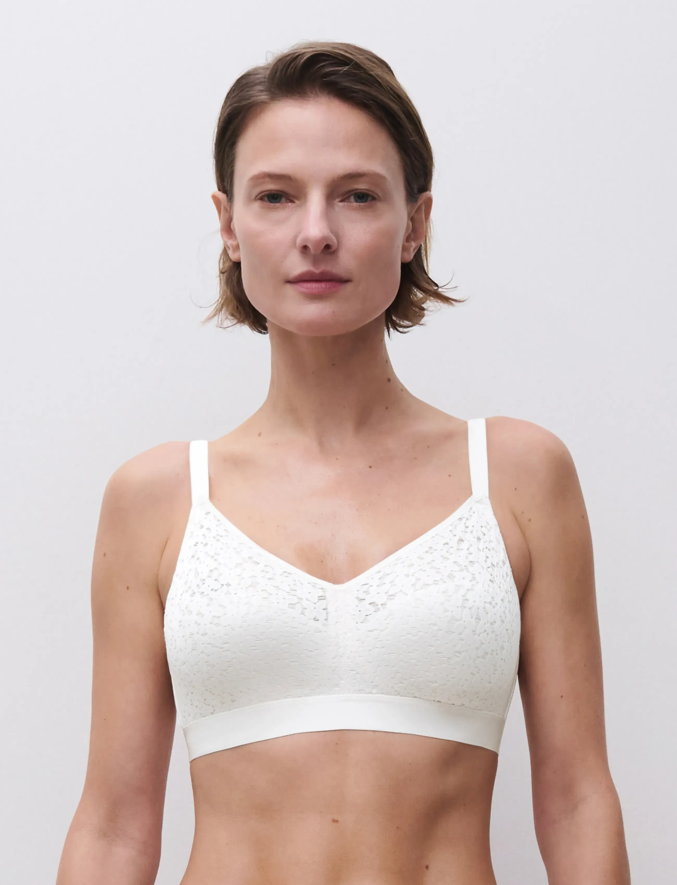 CHANTELLE Norah Wirefree Support Bra, 80 F, Soft Bras, Beige - Non Wired Frauen