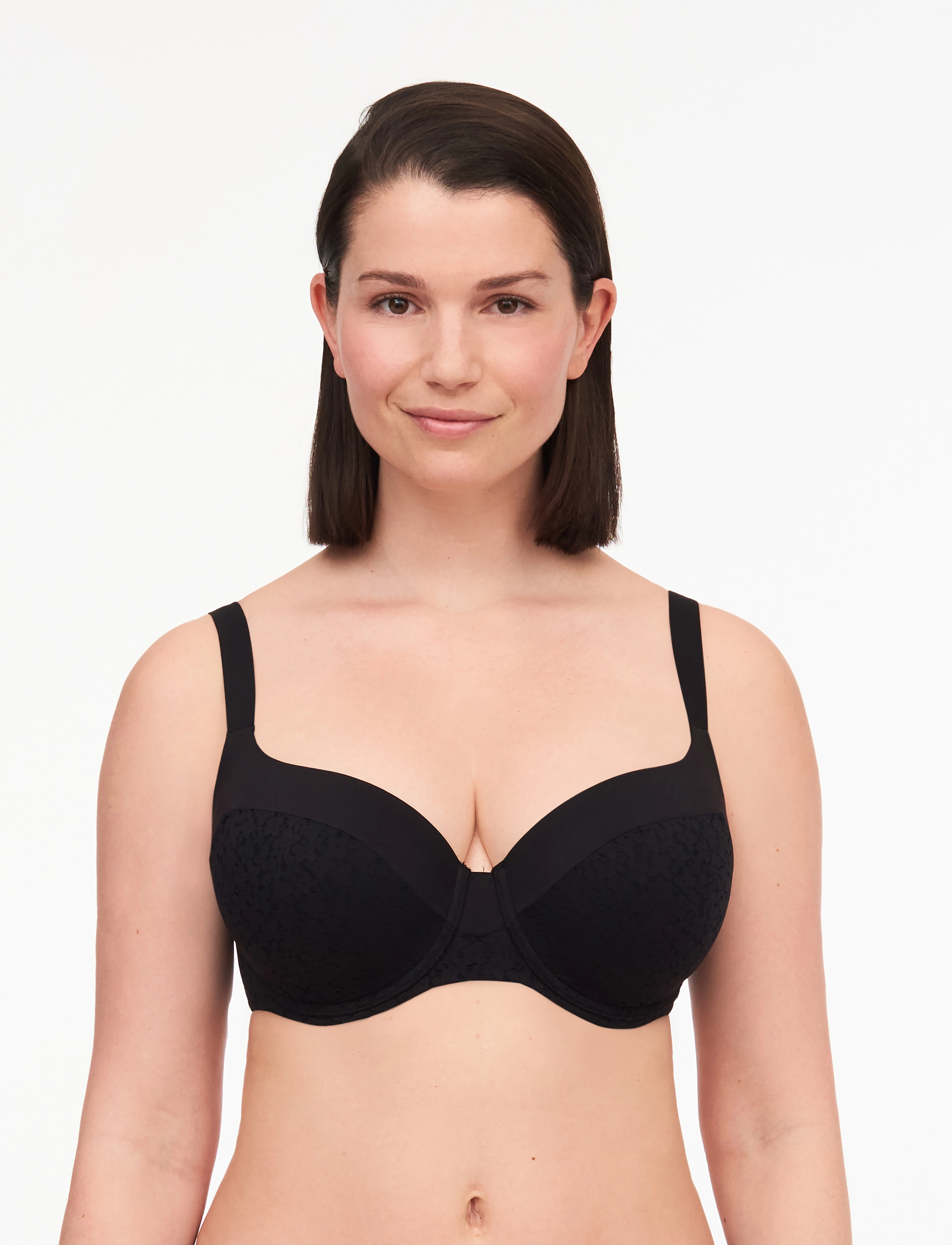 CHANTELLE Norah Covering T-Shirt Bra, 80 B, Black, Bh'Er & Toppe > T-Shirt Bh'Er, Dame
