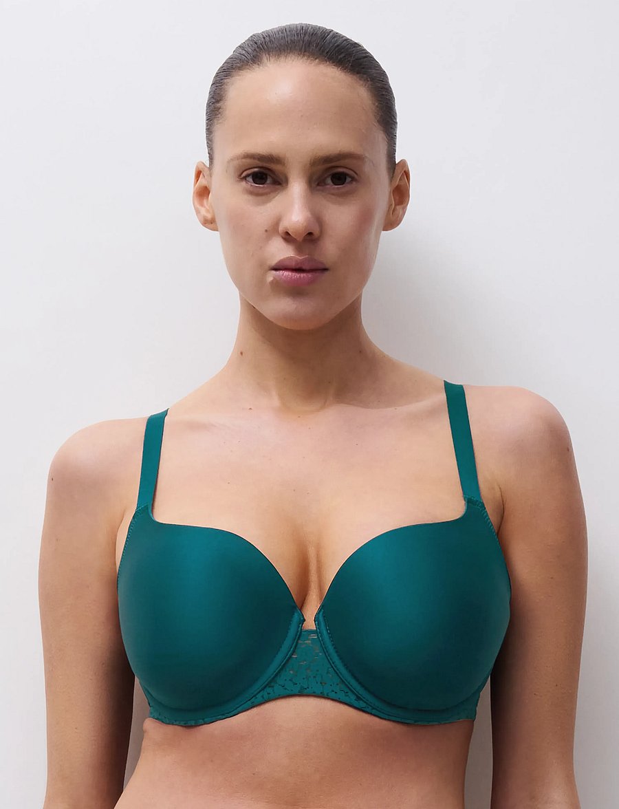 CHANTELLE - Norah Covering t-shirt bra - t-shirt bh'er - oriental green - 4