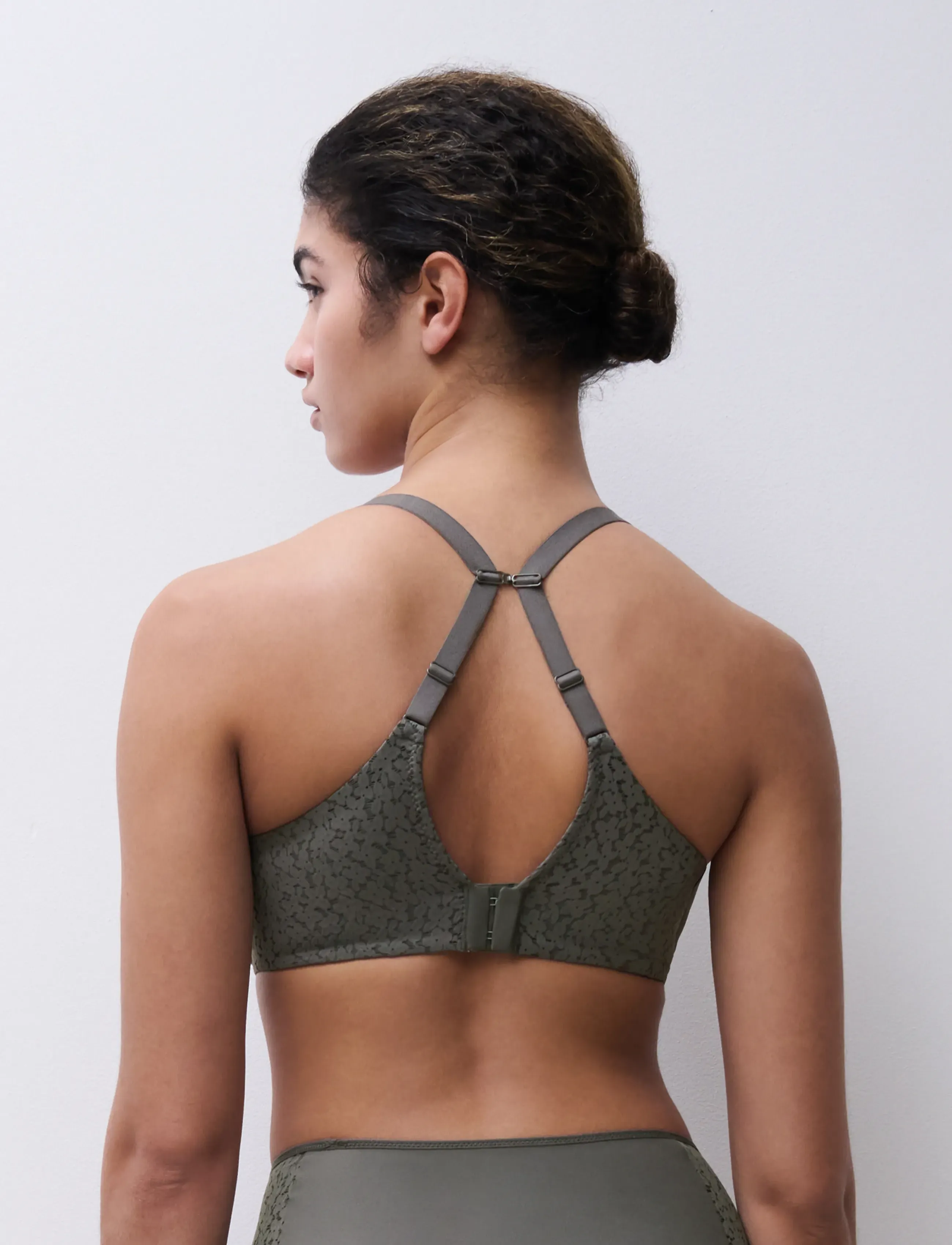 CHANTELLE Norah Covering Spacer Bra, Kvinder, Spacer BH, Kakigrøn, Str: 75 F