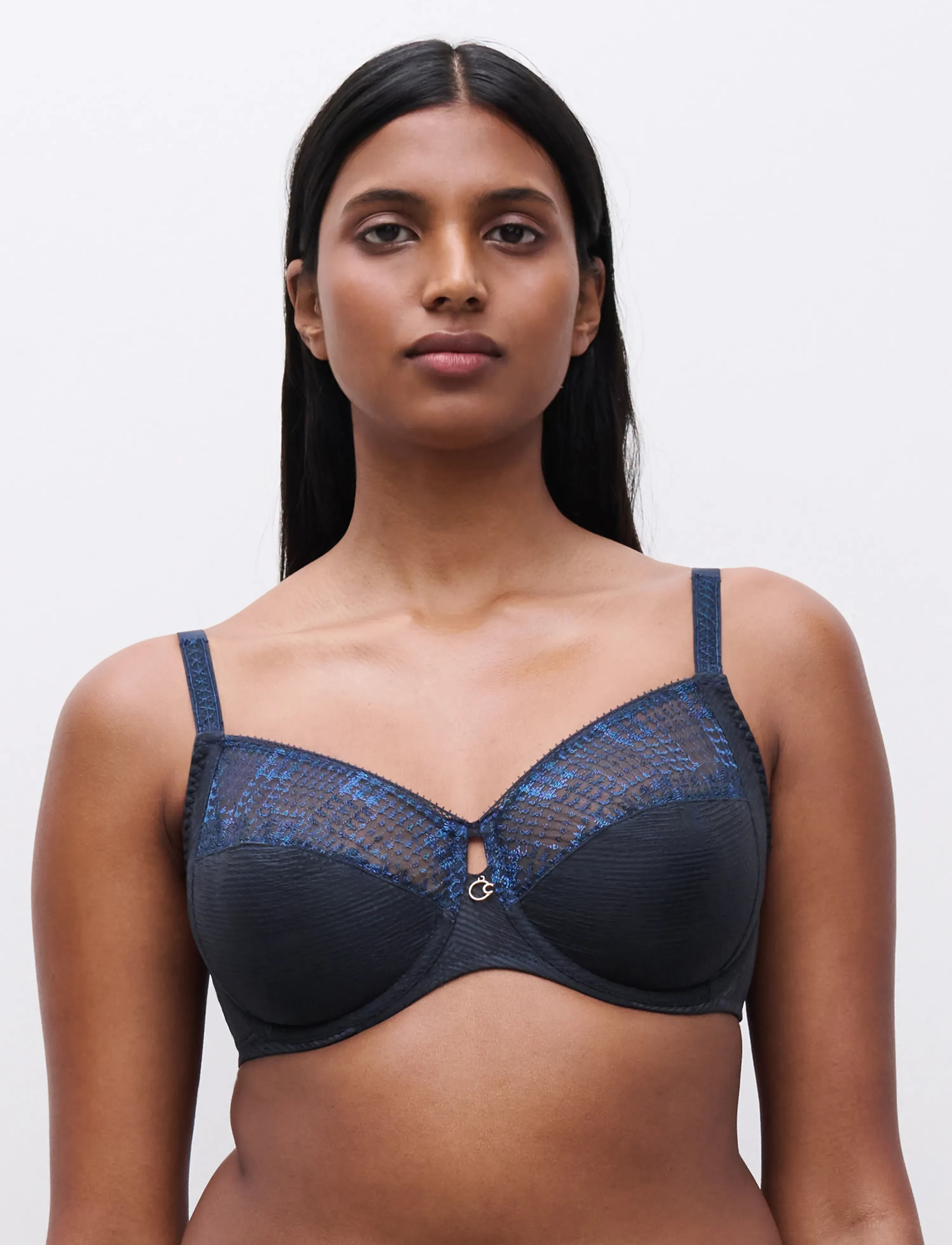 CHANTELLE - INTRIGUE Underwire very covering bra - biustonosze z fiszbinami - sailing blue - 3