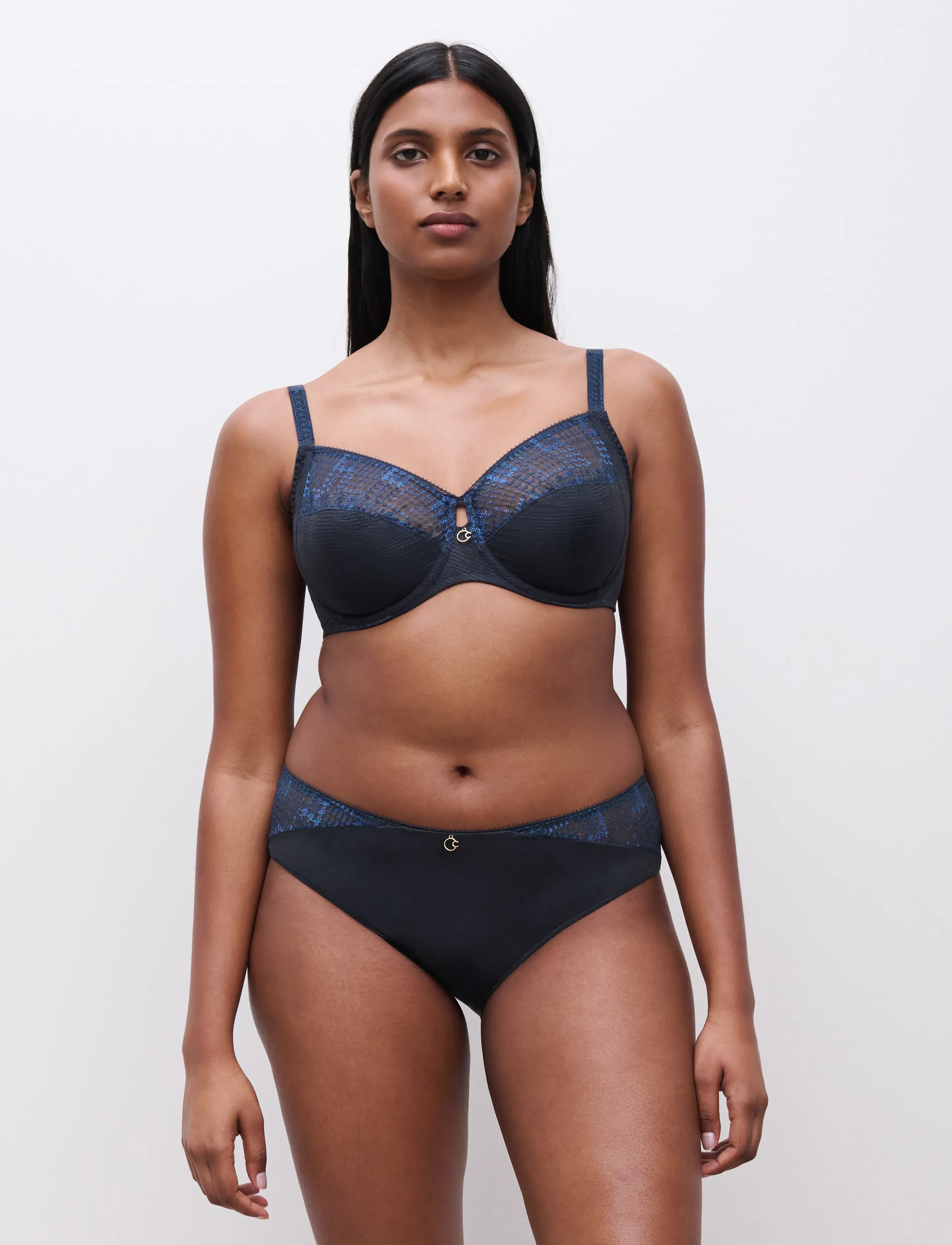 CHANTELLE - INTRIGUE Underwire very covering bra - biustonosze z fiszbinami - sailing blue - 5