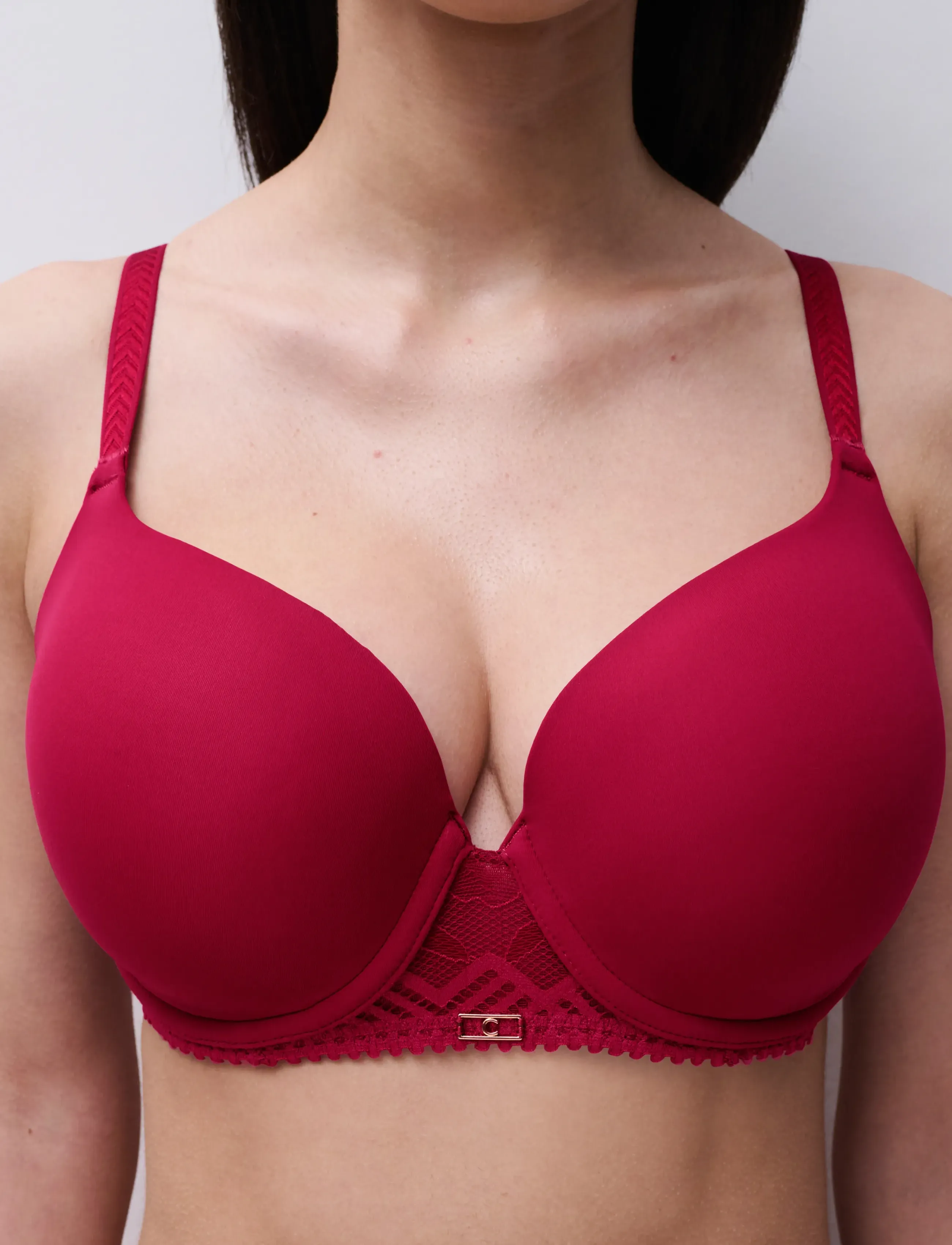 CHANTELLE - Origins Covering t-shirt bra - julegaver under 1000kr - ruby pink - 2