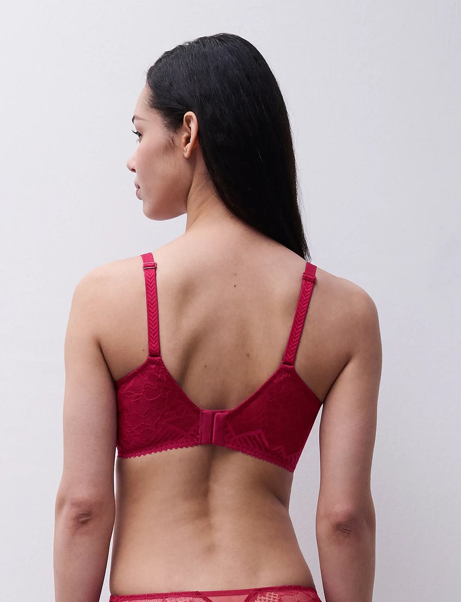 CHANTELLE - Origins Covering t-shirt bra - julegaver under 1000kr - ruby pink - 3