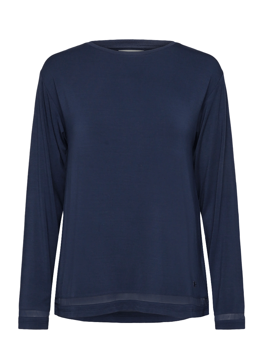 CHANTELLE - Joe LS T-shirt - oberteile - blue carbon - 1