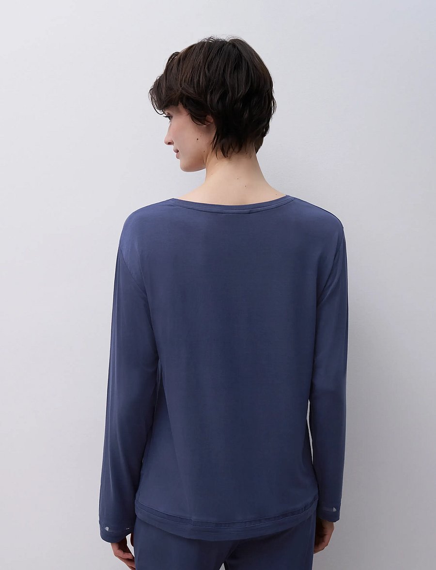 CHANTELLE - Joe LS T-shirt - oberteile - blue carbon - 3