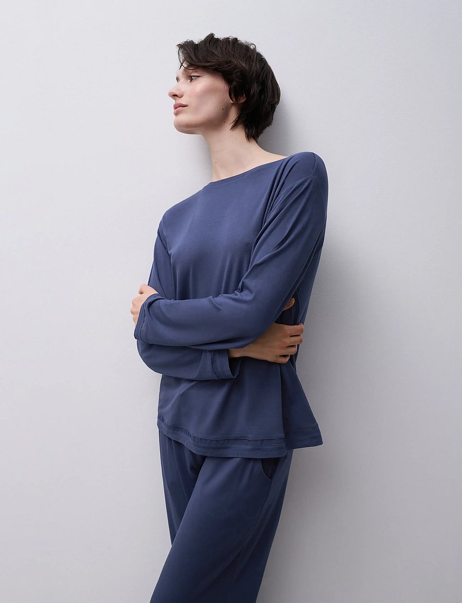 CHANTELLE - Joe LS T-shirt - oberteile - blue carbon - 5