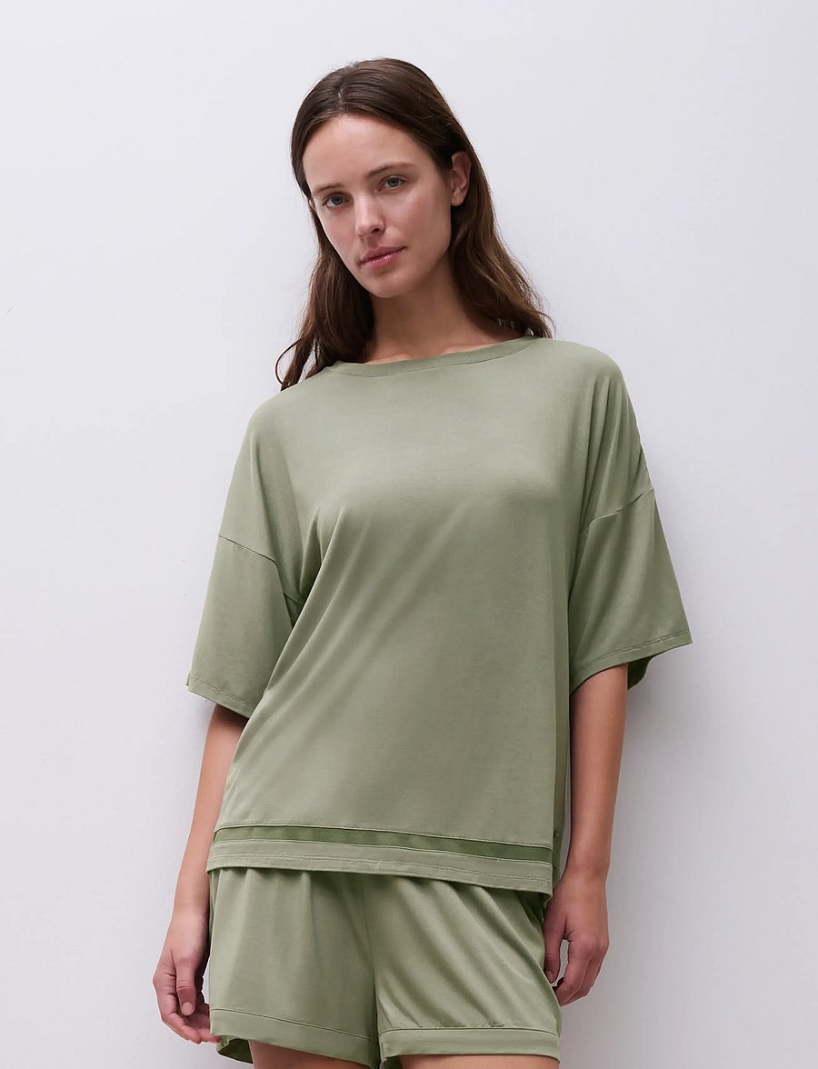 CHANTELLE - Joe SS T-shirt - nachtwäsche & loungewear - green qwartz - 0