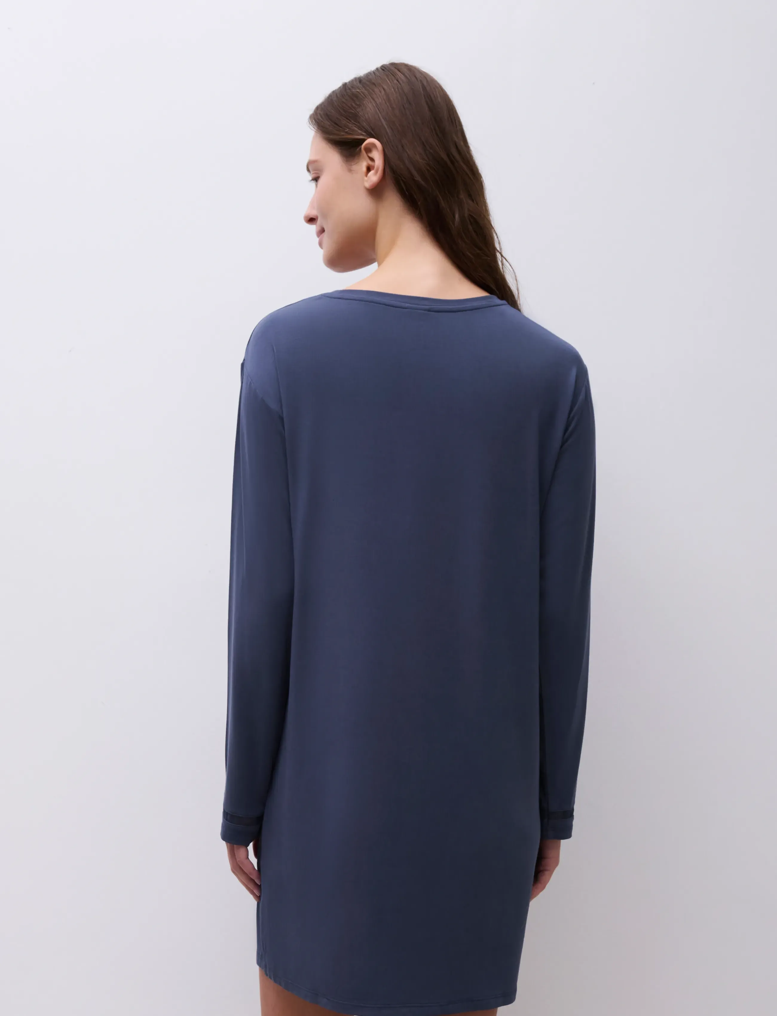 CHANTELLE - Joe LS Nightdress - Öösärgid - blue carbon - 3
