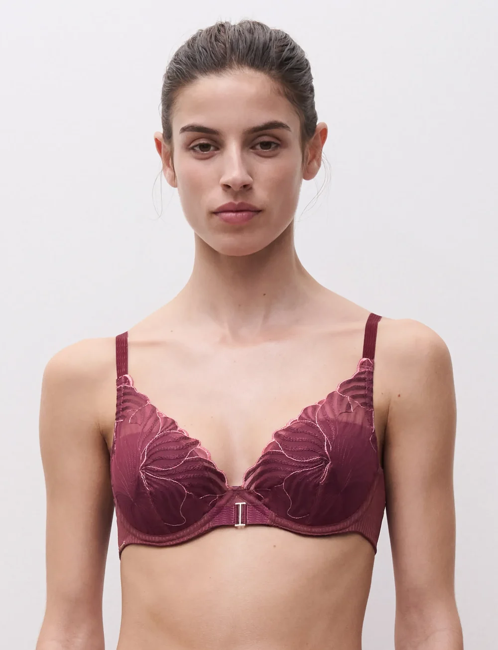 CHANTELLE - LEGEND T-shirt plunge bra - plunge bras - sienna / guava - 3