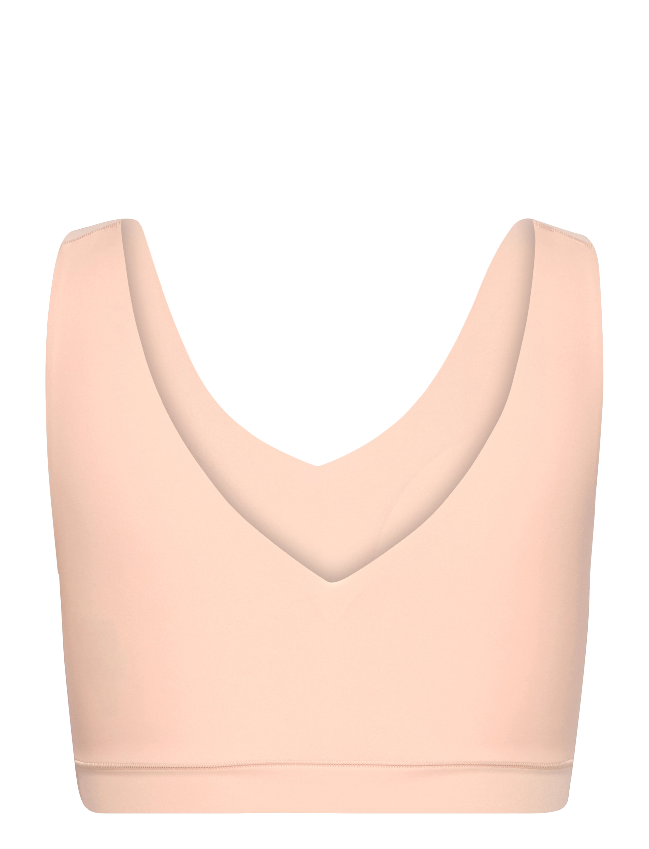 CHANTELLE - Soft Stretch Padded V-Neck Top - tank top-bh'er - golden beige - 2