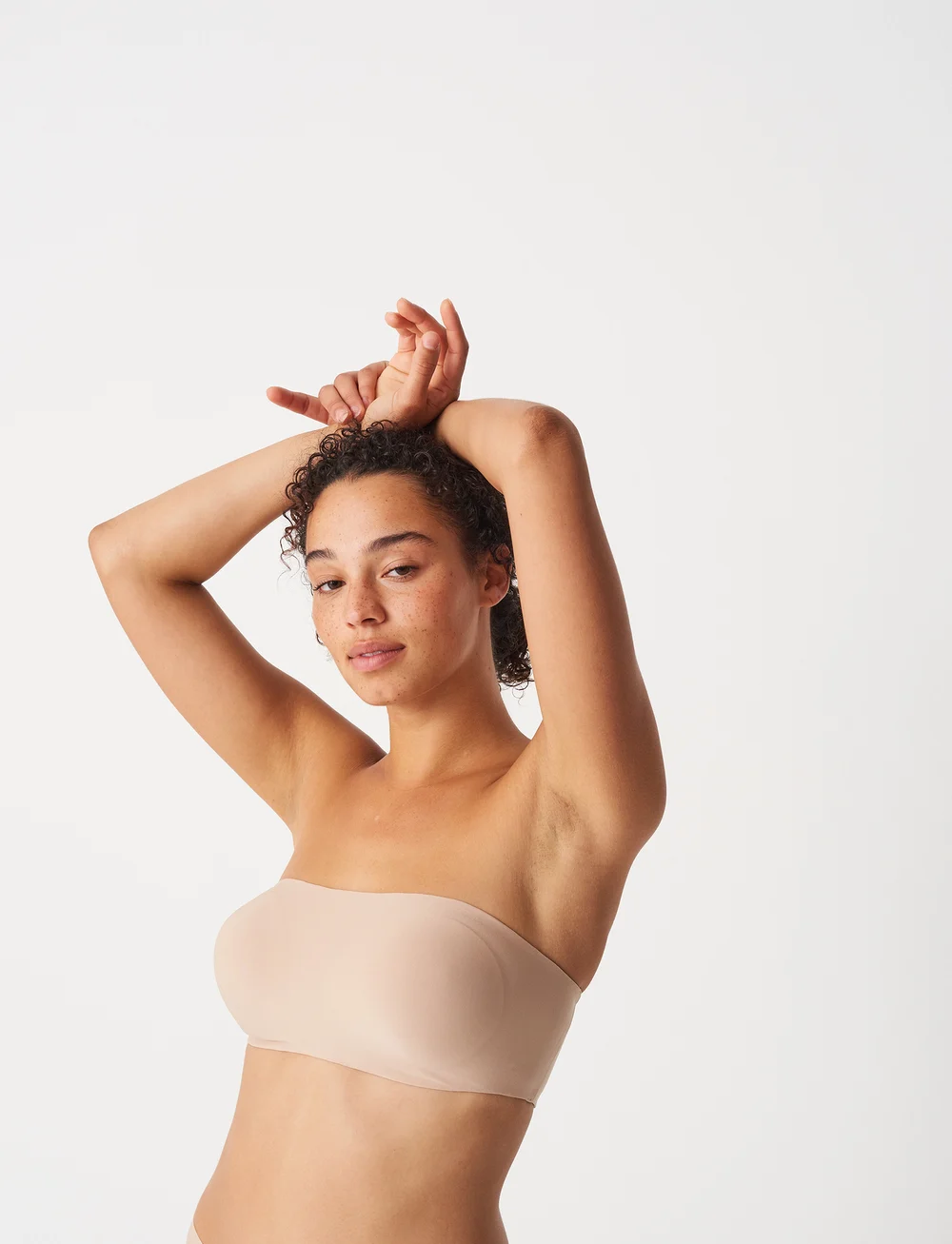 CHANTELLE - SoftStretch Padded Bandeau - stropløse bh'er - nude - 0