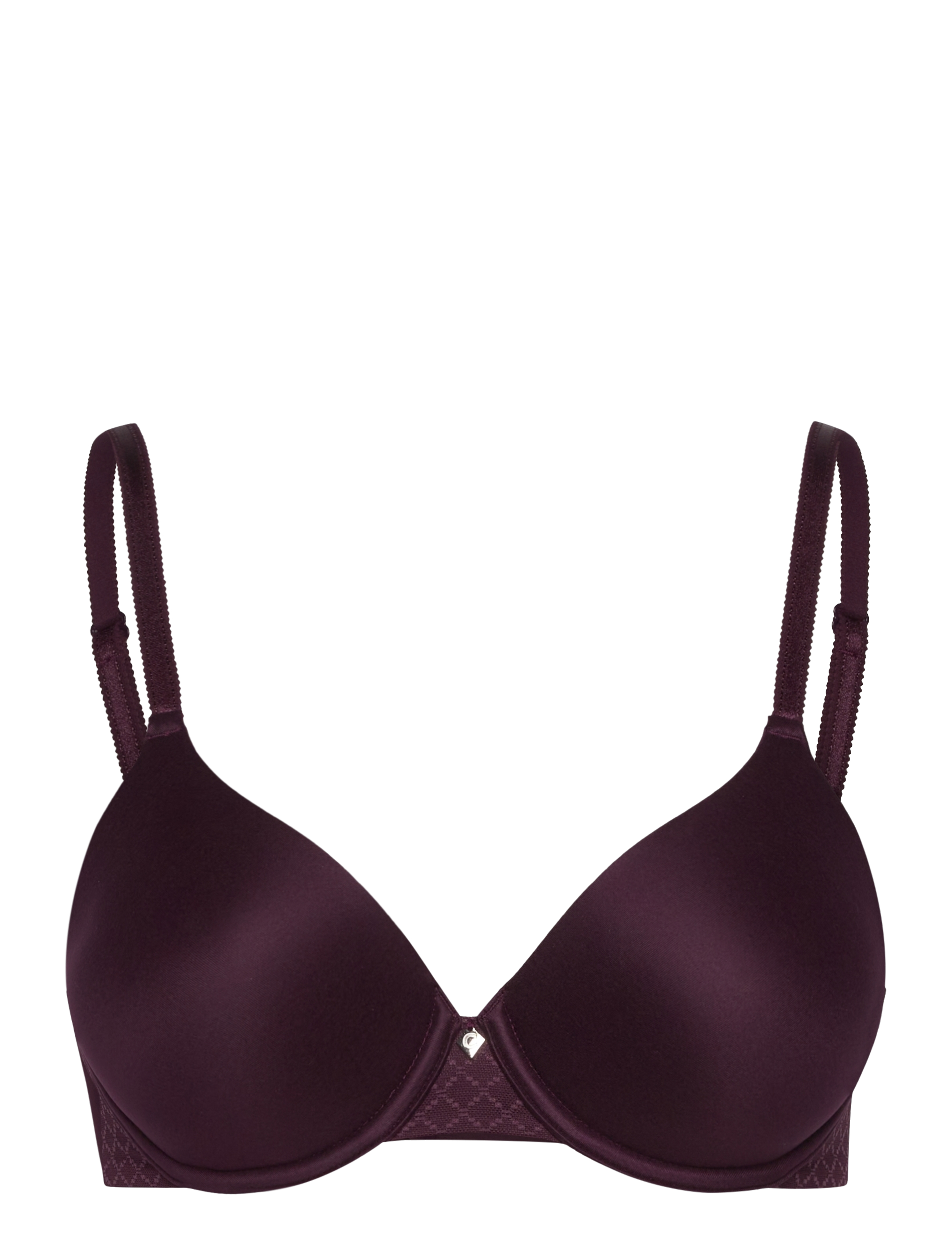 CHANTELLE Norah Chic Covering T-Shirt Bra - Rinnahoidjad - AUBERGINE / purple