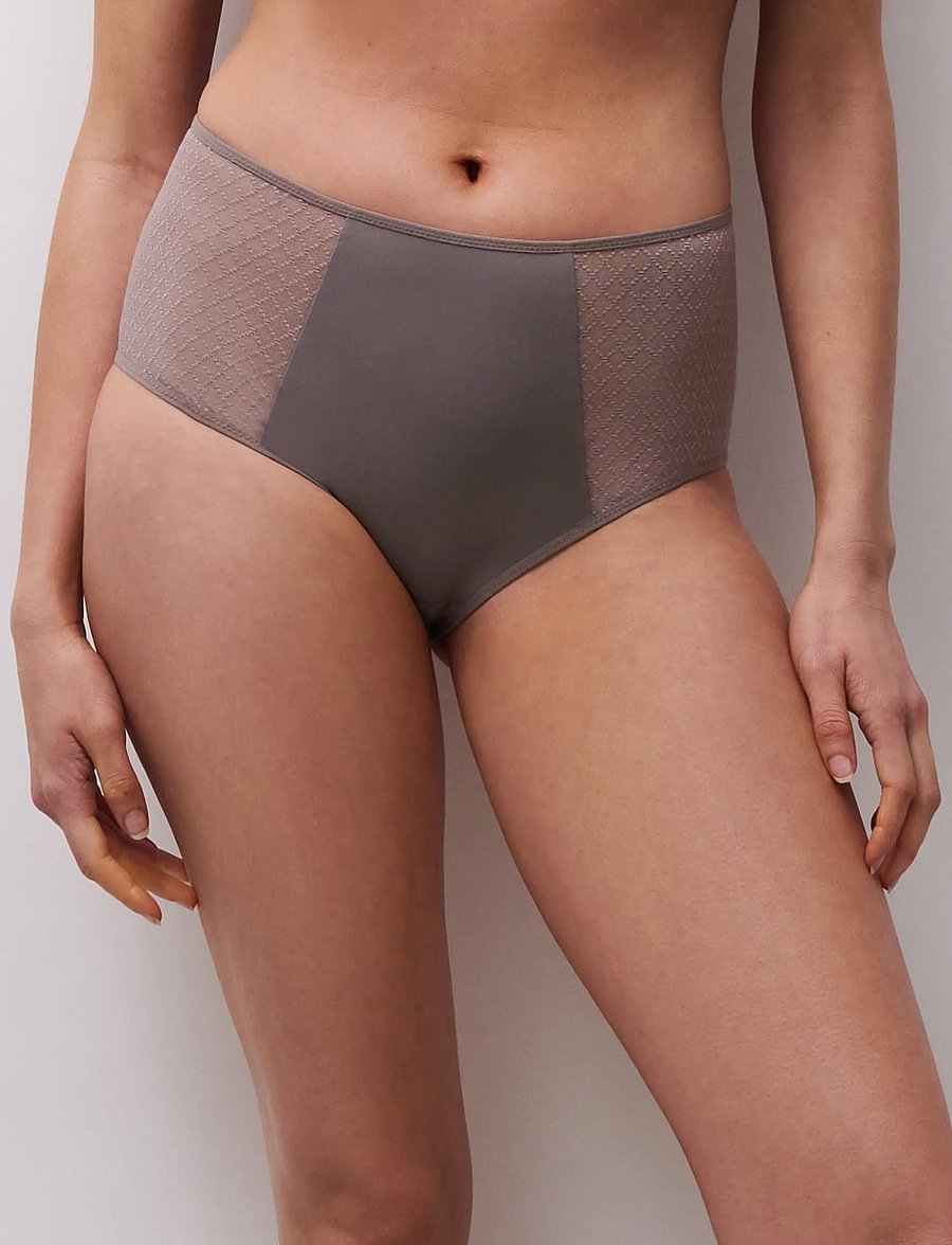 CHANTELLE - NORAH CHIC High waisted full brief - midi- og maxi nærbuxur - bronzed taupe - 0