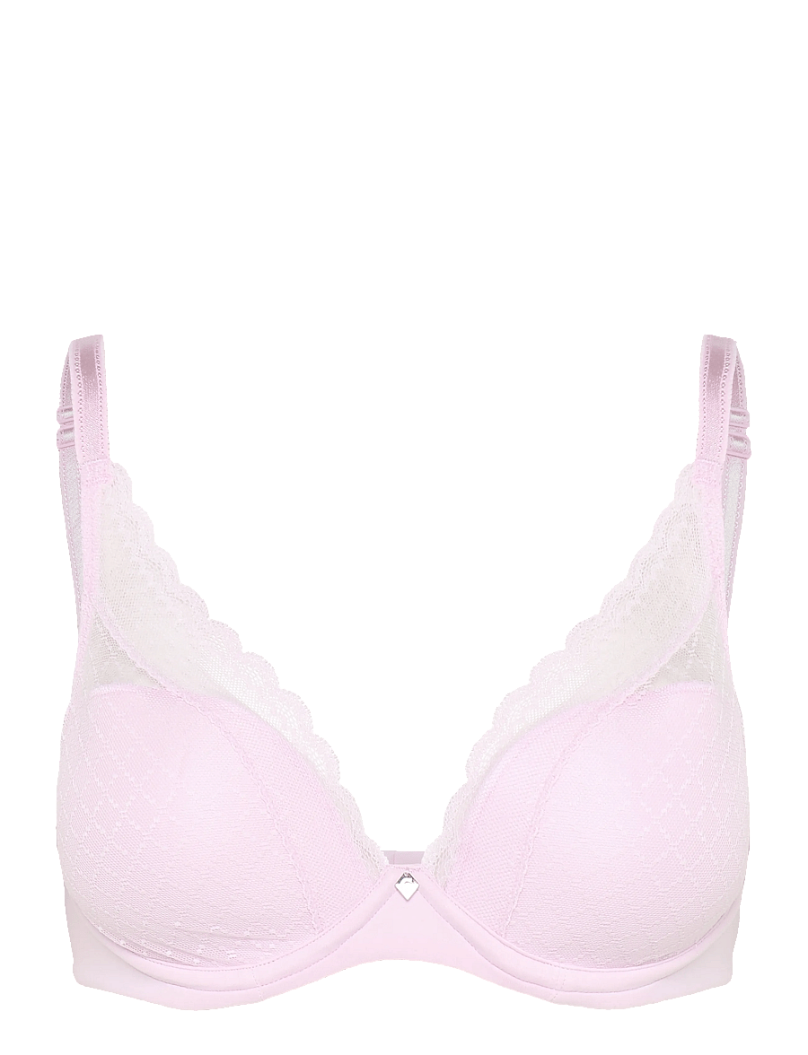 CHANTELLE - Norah Chic Plunge t-shirt bra - plunge bhs - candy pink - 1