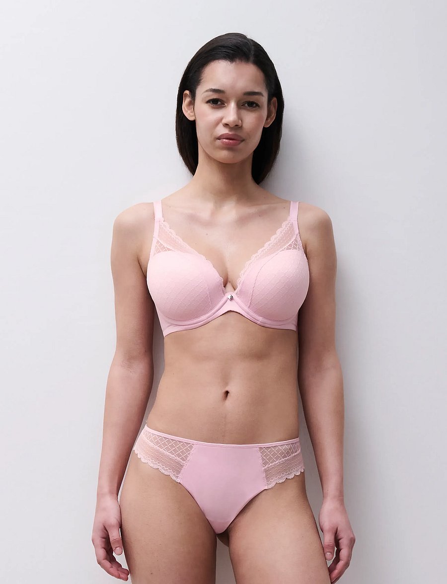 CHANTELLE - Norah Chic Plunge t-shirt bra - plunge bhs - candy pink - 5