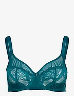 Orangerie dream Very covering underwired bra - ORIENTAL GREEN