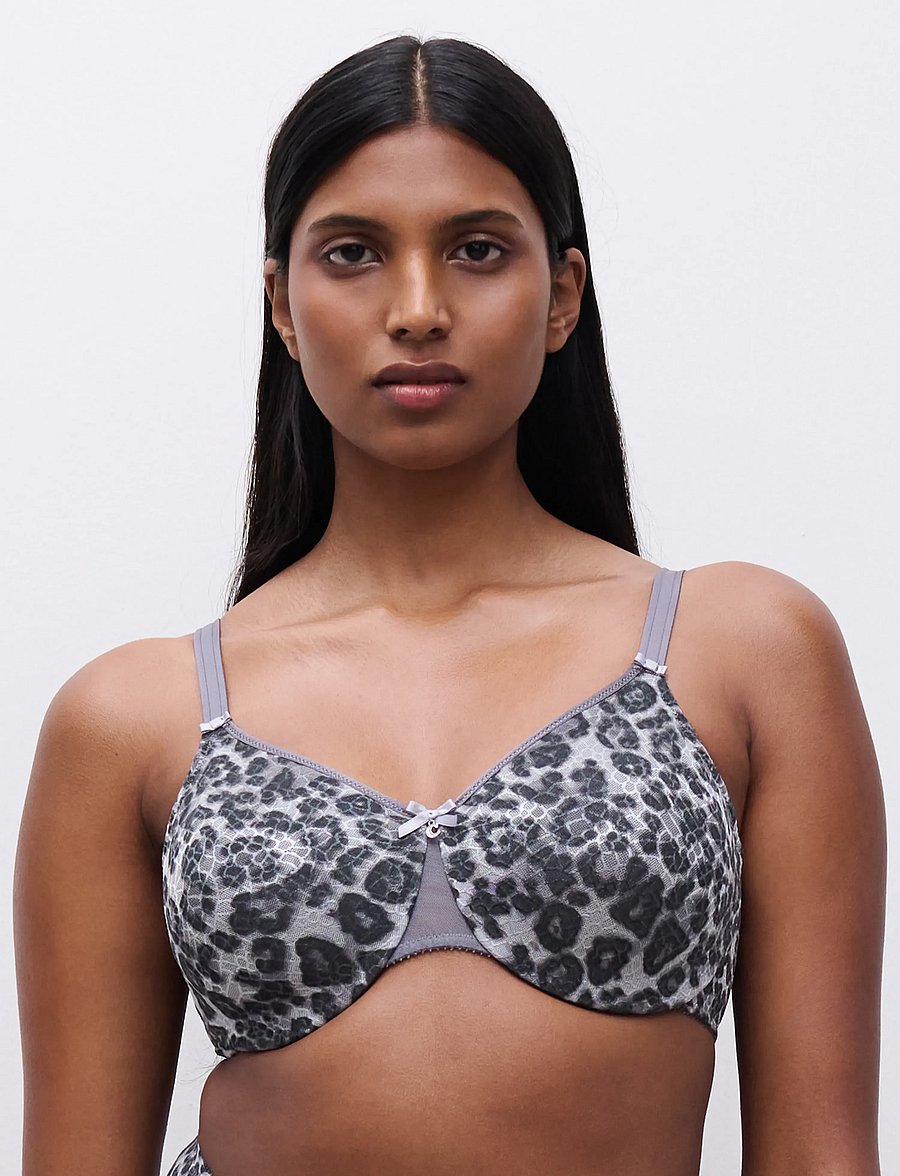 CHANTELLE - C Magnifique Very Covering Molded Bra - vollschalen-bh - grey leopard - 3
