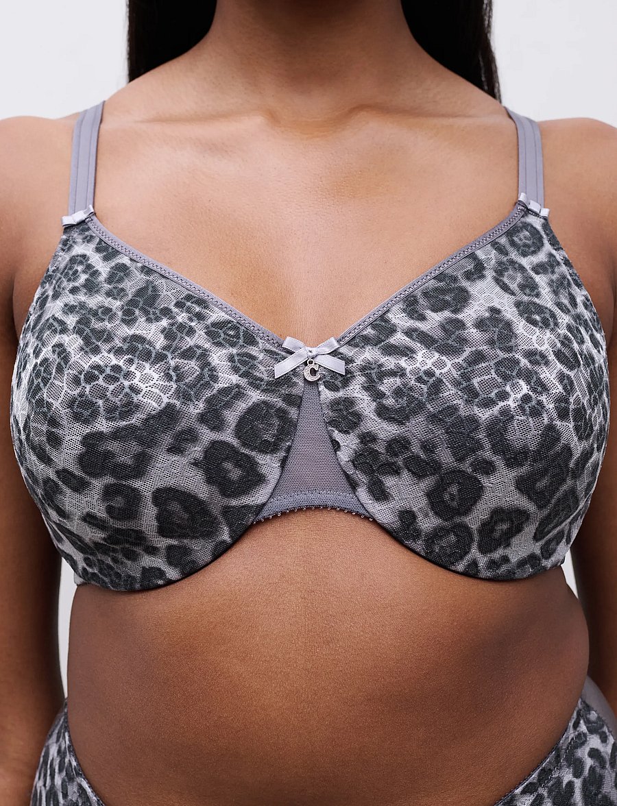 CHANTELLE - C Magnifique Very Covering Molded Bra - vollschalen-bh - grey leopard - 4