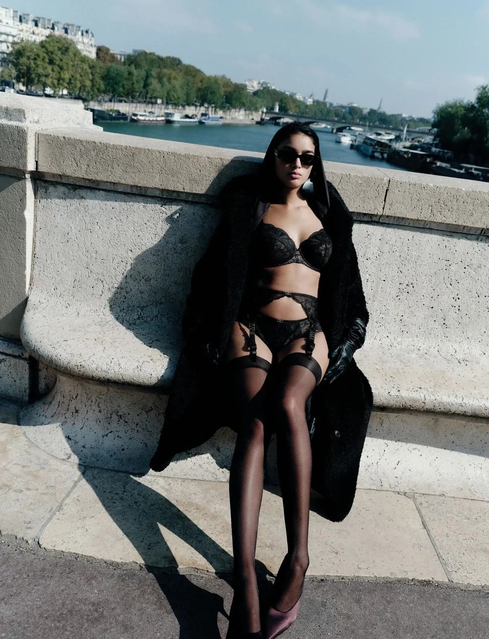 CHANTELLE - MUSE Underwire covering bra - wired bras - black - 3