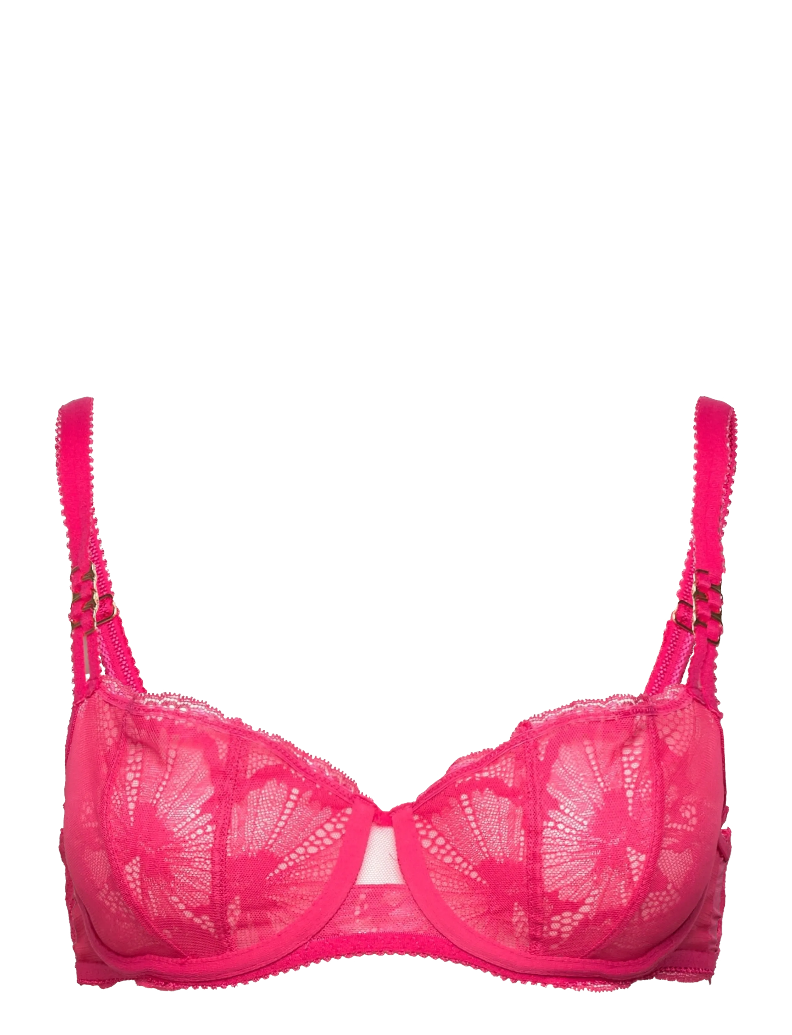 CHANTELLE - MUSE Halfcup balconette bra - wired bras - lipstick - 2