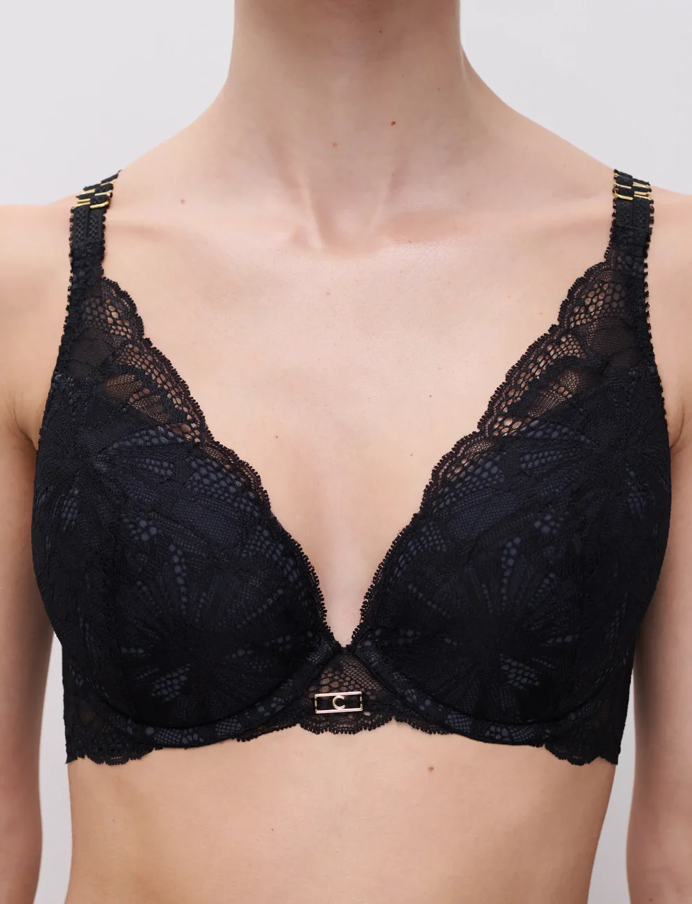 CHANTELLE - MUSE T-shirt push-up bra - push-up bh:ar - black - 3