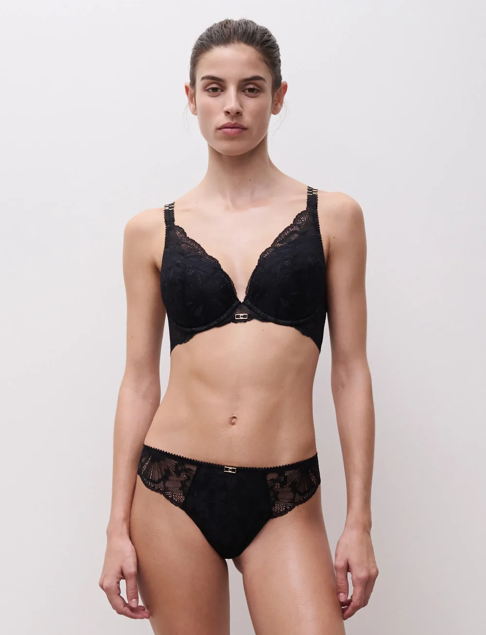 CHANTELLE - MUSE T-shirt push-up bra - push-up bh:ar - black - 5