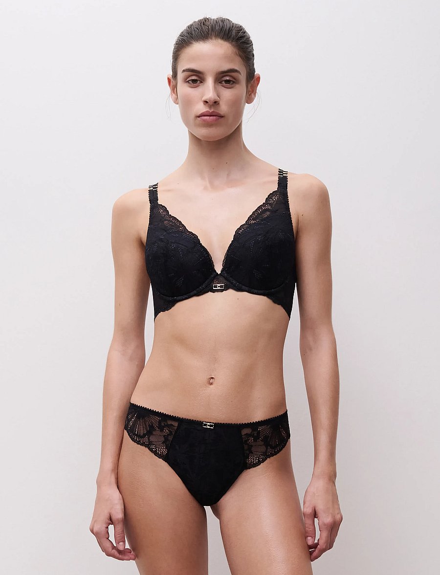 CHANTELLE - MUSE T-shirt push-up bra - bh`er - black - 5
