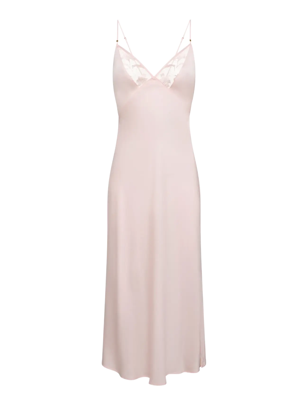 CHANTELLE Idyll Long Nightdress - Designers - TAFFETA PINK / pink/rose